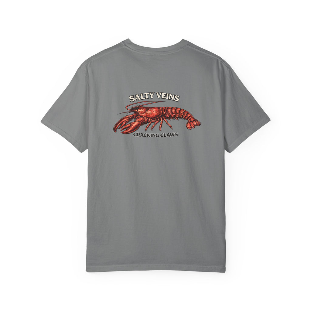 T-shirt Homard Salty Veins — T-shirt graphique « Cracking Claws »