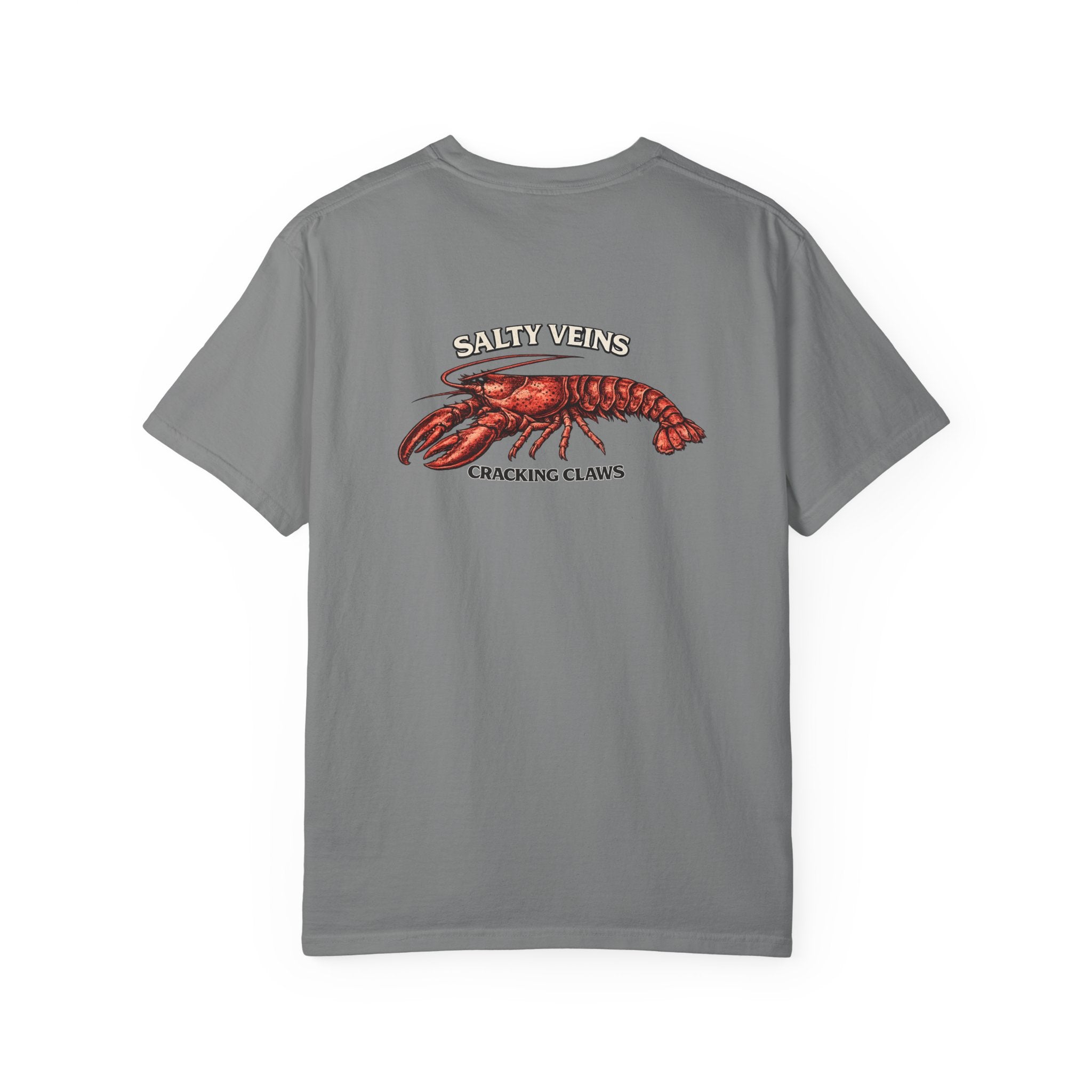 T-shirt Homard Salty Veins — T-shirt graphique « Cracking Claws »