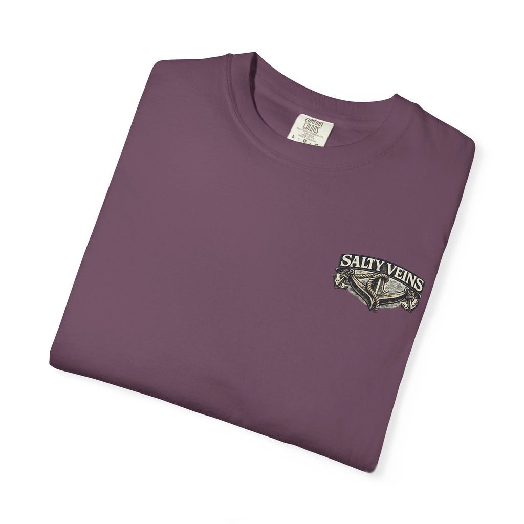 T-shirt graphique Salty Veins Anchor (Lost 'Til The End) — T-shirt col rond vintage nautique
