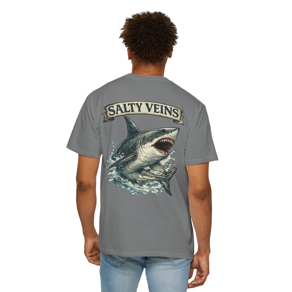 Salty Veins Great White Shark Tee
