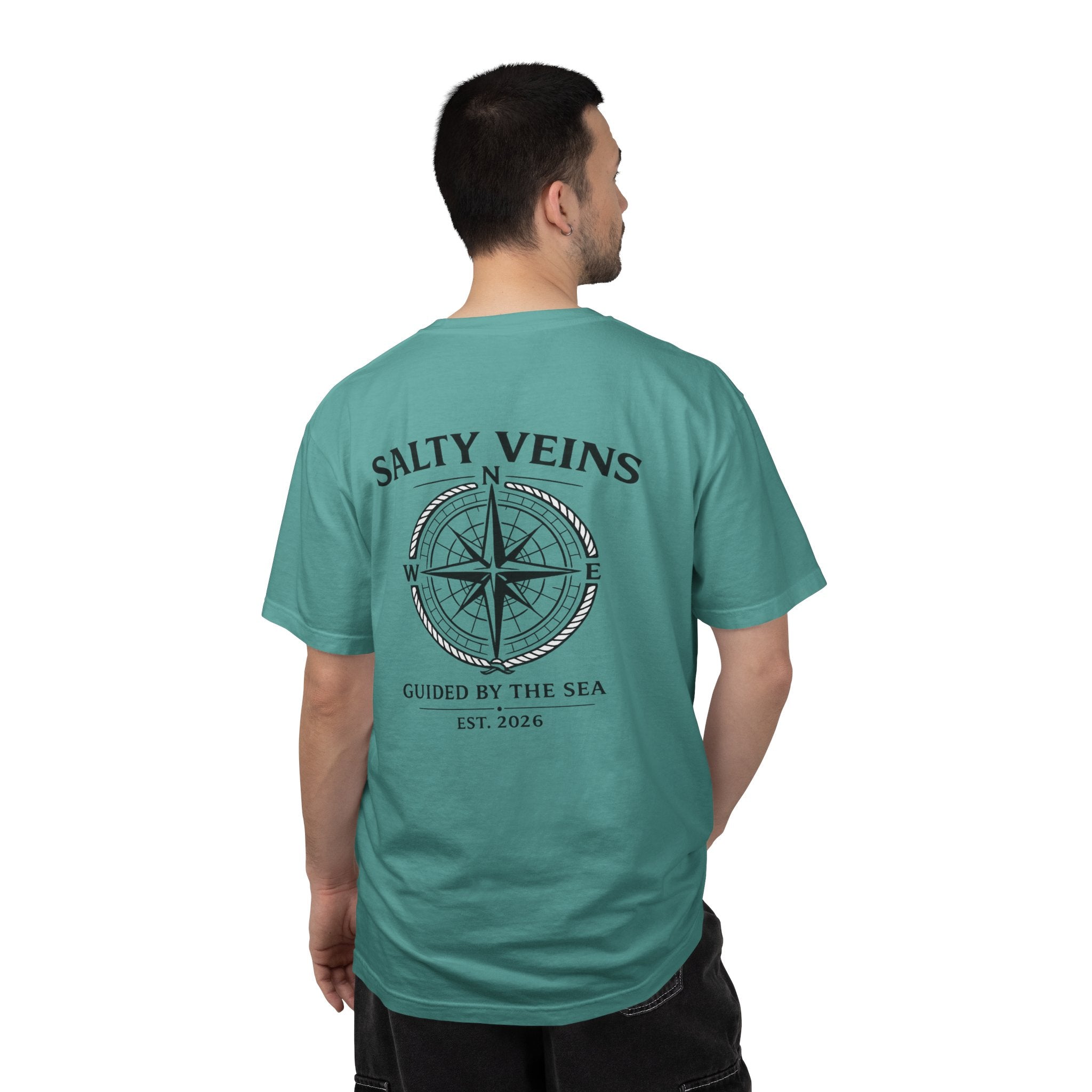 T-shirt "Guided by the Sea" Rose des Vents Salty Veins