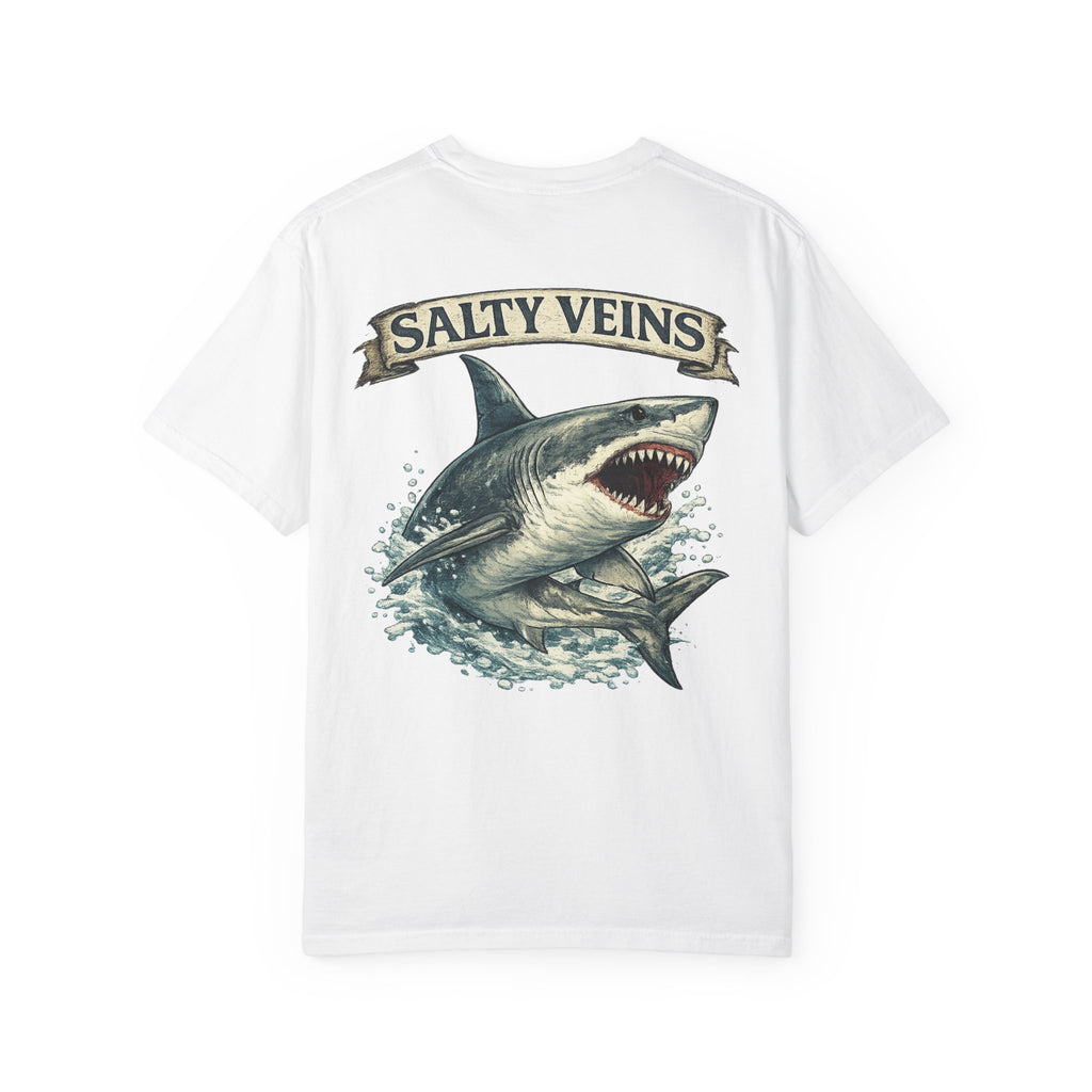 Salty Veins Great White Shark Tee