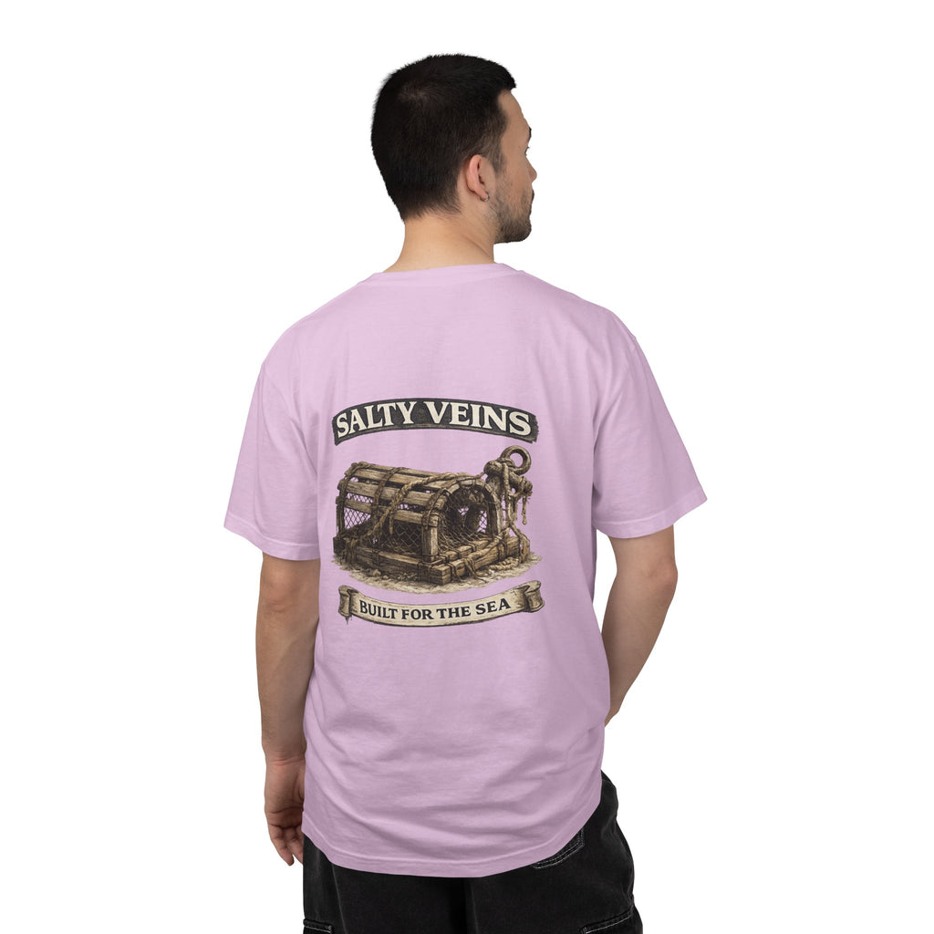 T-shirt Salty Veins Wooden Trap – T-shirt à motif de coffre de mer
