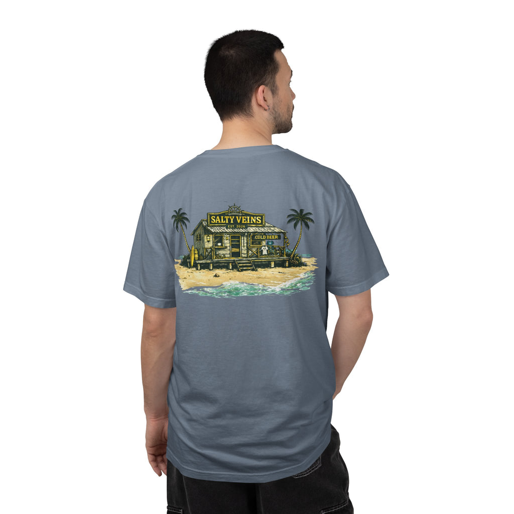 T-shirt Salty Veins Beach Shack