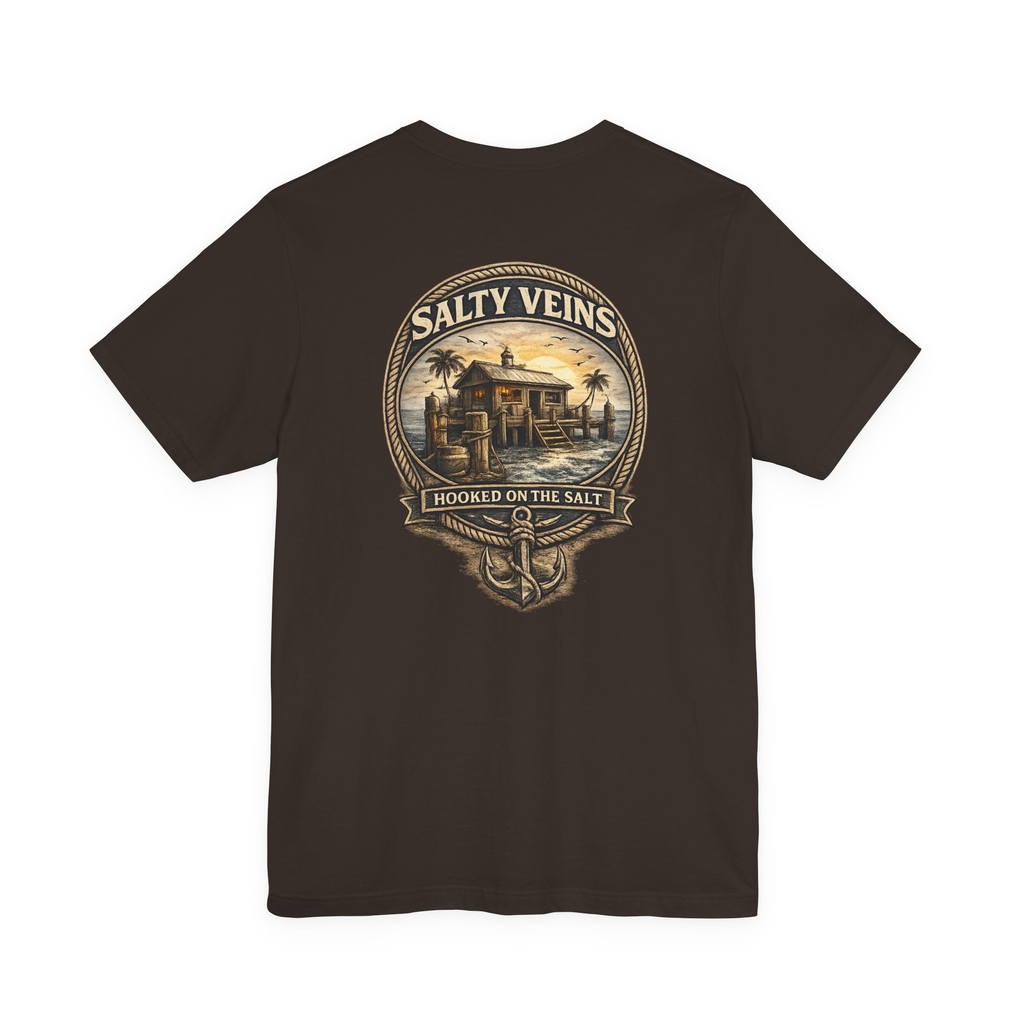 Salty Veins Hooked on the Salt Beach House Tee