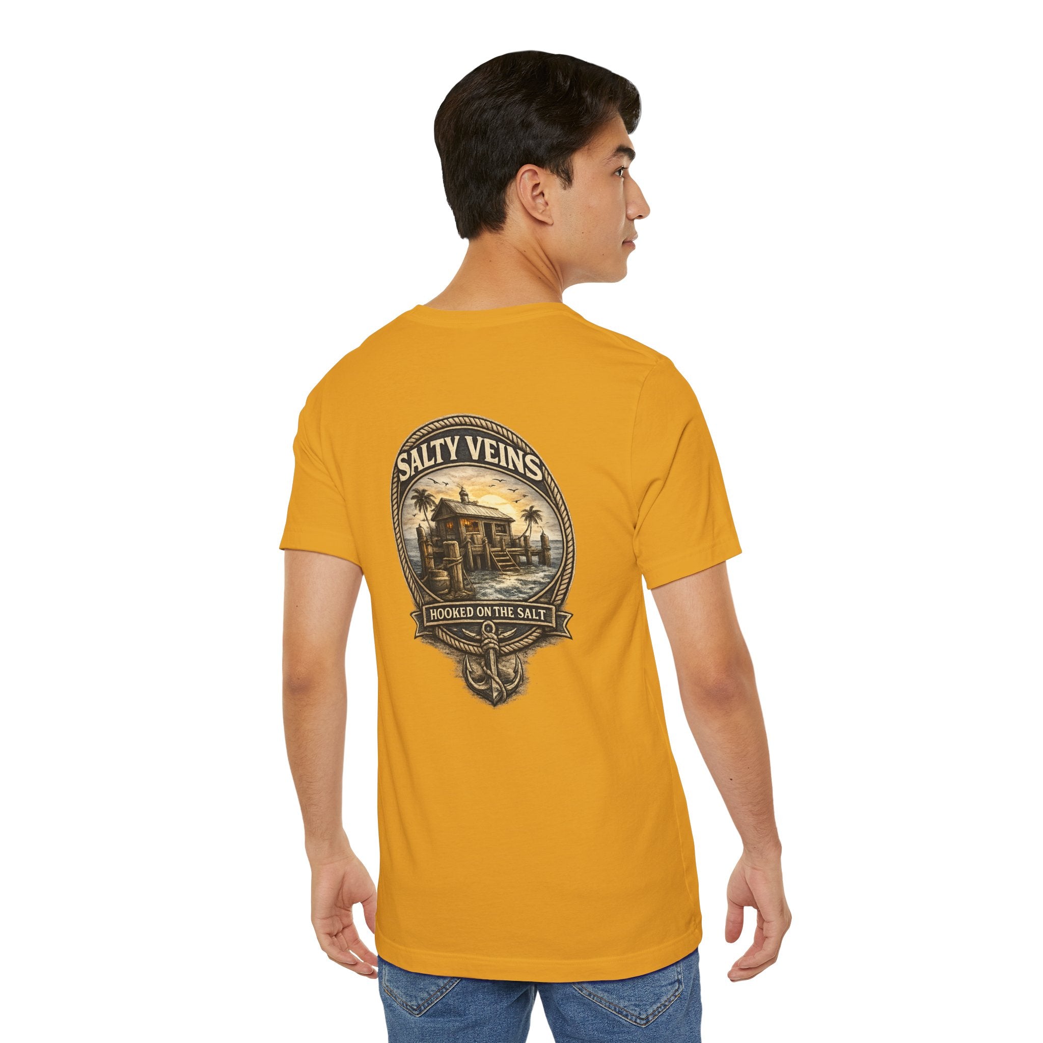 Salty Veins Hooked on the Salt Beach House Tee