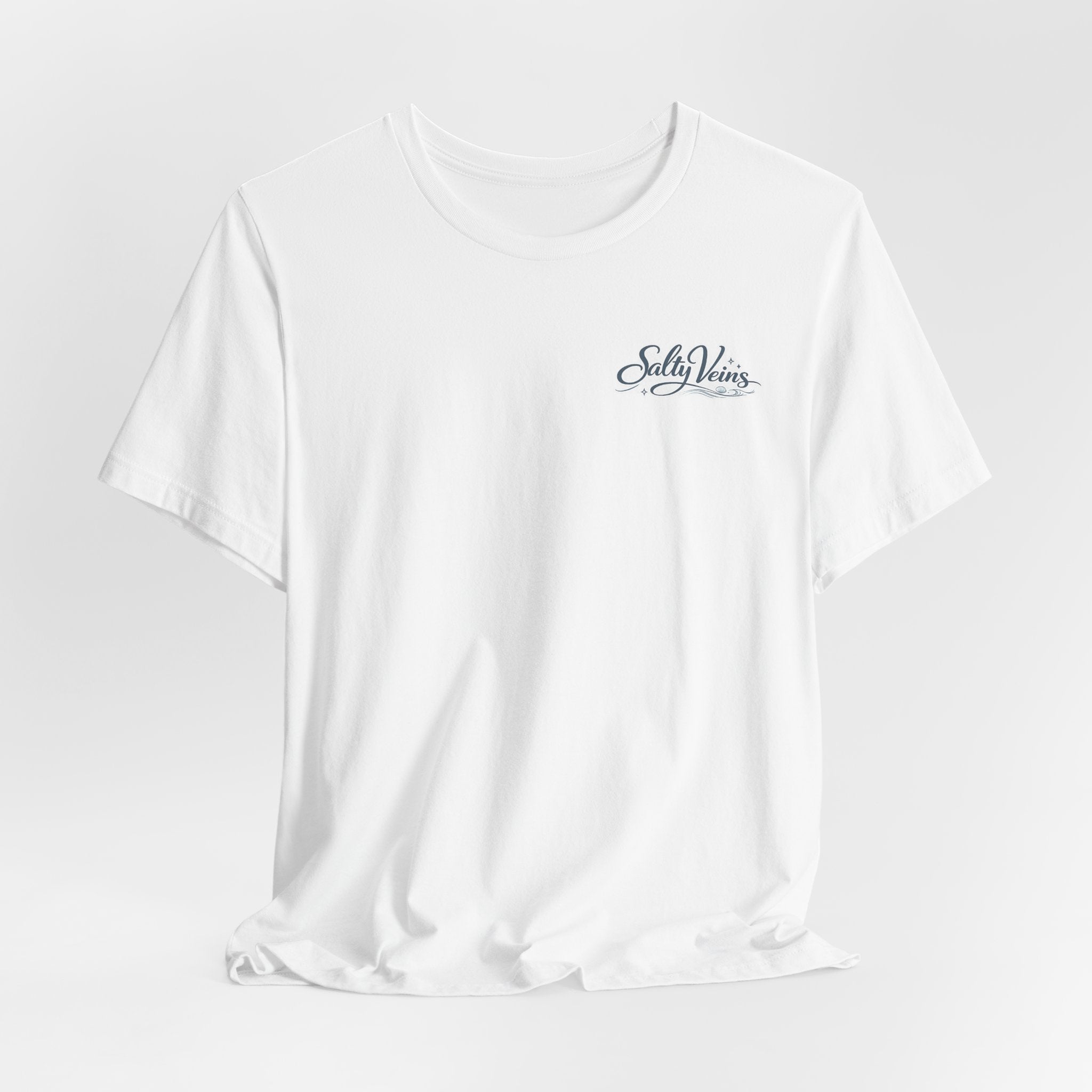 Salty Veins Beach Tee — Surf Graphic Short Sleeve Tee