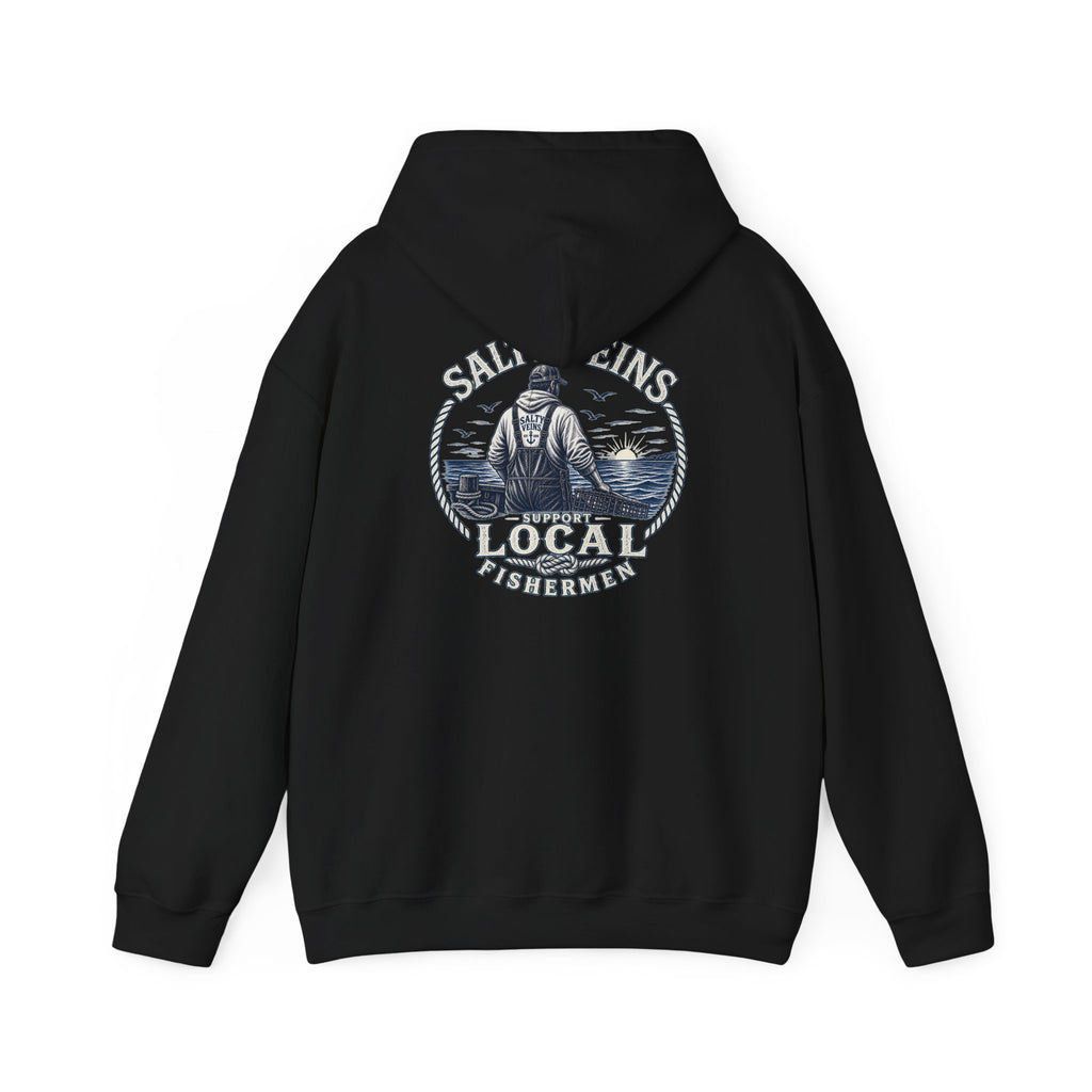 Salty Veins Support Local Fishermen Hoodie