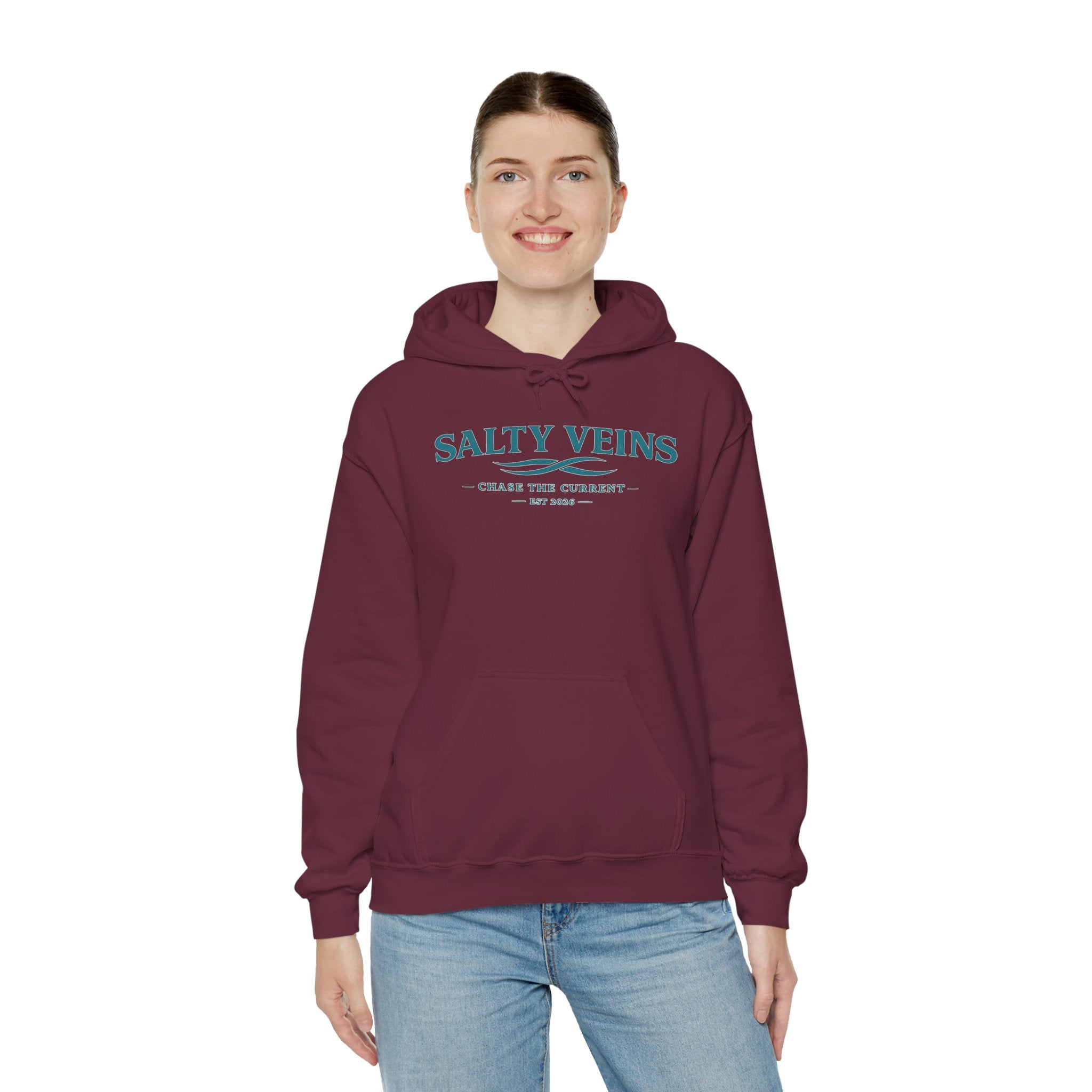Salty Veins Hoodie — Chase the Current Sweatshirt