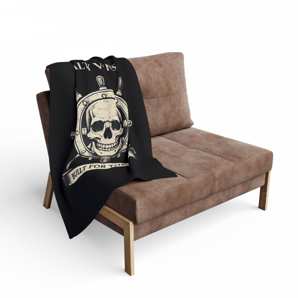 Salty Veins Arctic Fleece Blanket — Nautical Skull Fleece Blanket