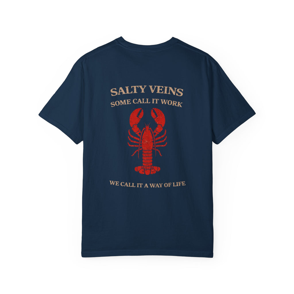 Salty Veins Way of Life Lobster Tee