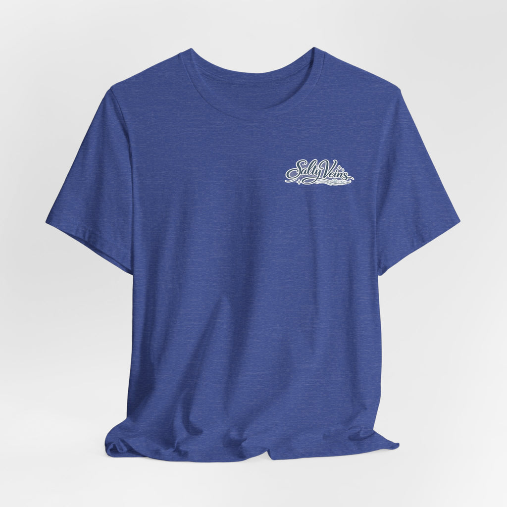 Salty Veins Beach Tee — Surf Graphic Short Sleeve Tee