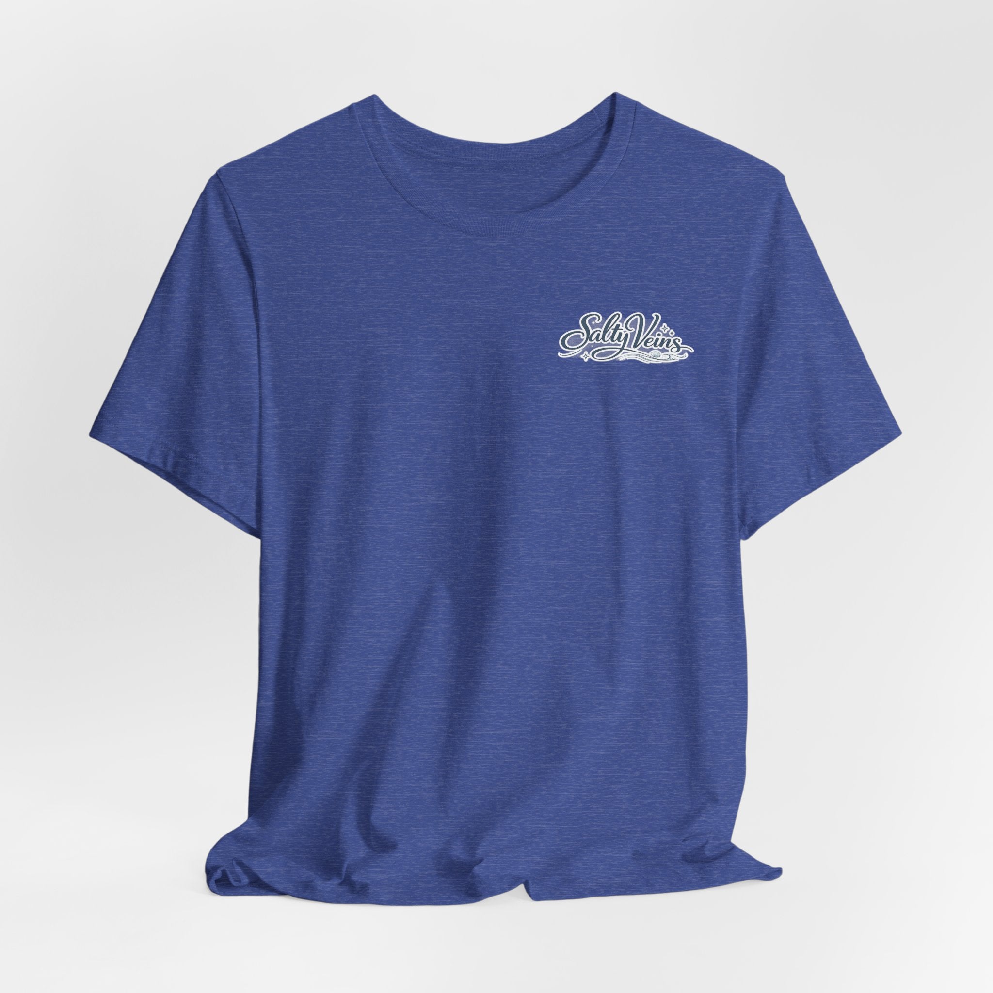 Salty Veins Beach Tee — Surf Graphic Short Sleeve Tee