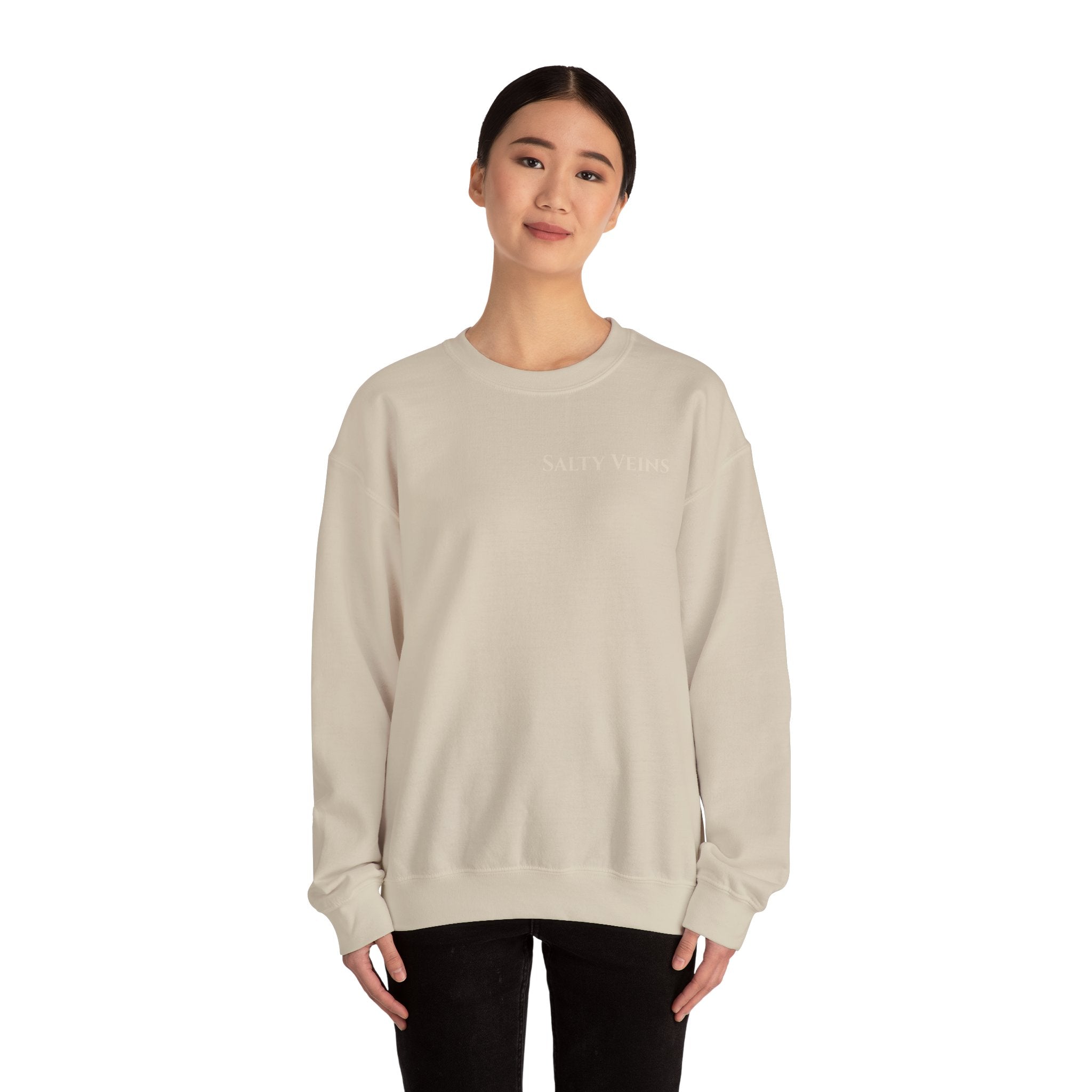 Salty Veins Nautical Skull Crewneck Sweatshirt — 'Built for the Sea'