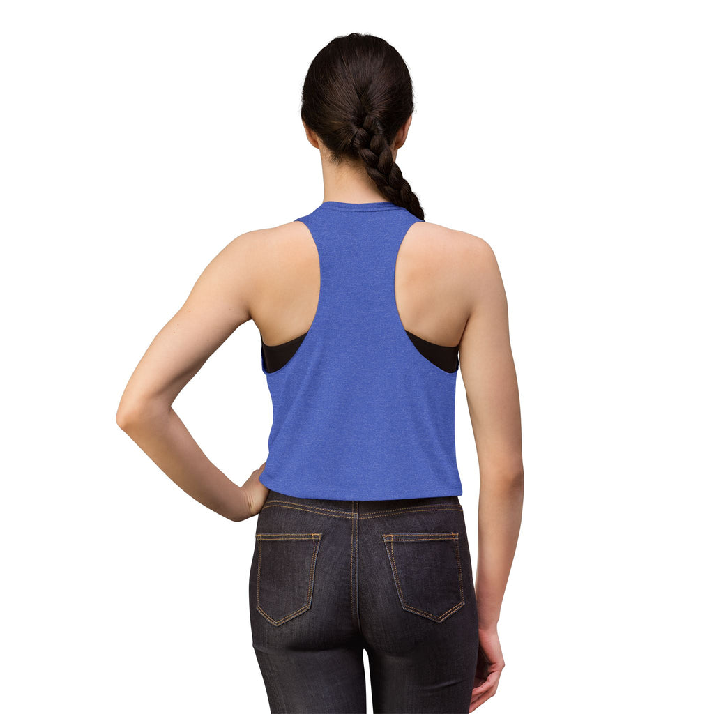 Salty Veins Haut court pour femme — Débardeur blanc sans manches, minimal et estival