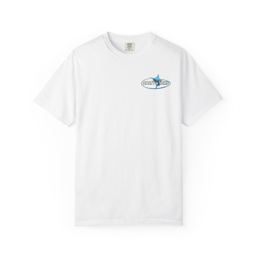 Salty Veins Shut Up and Reel Marlin Tee