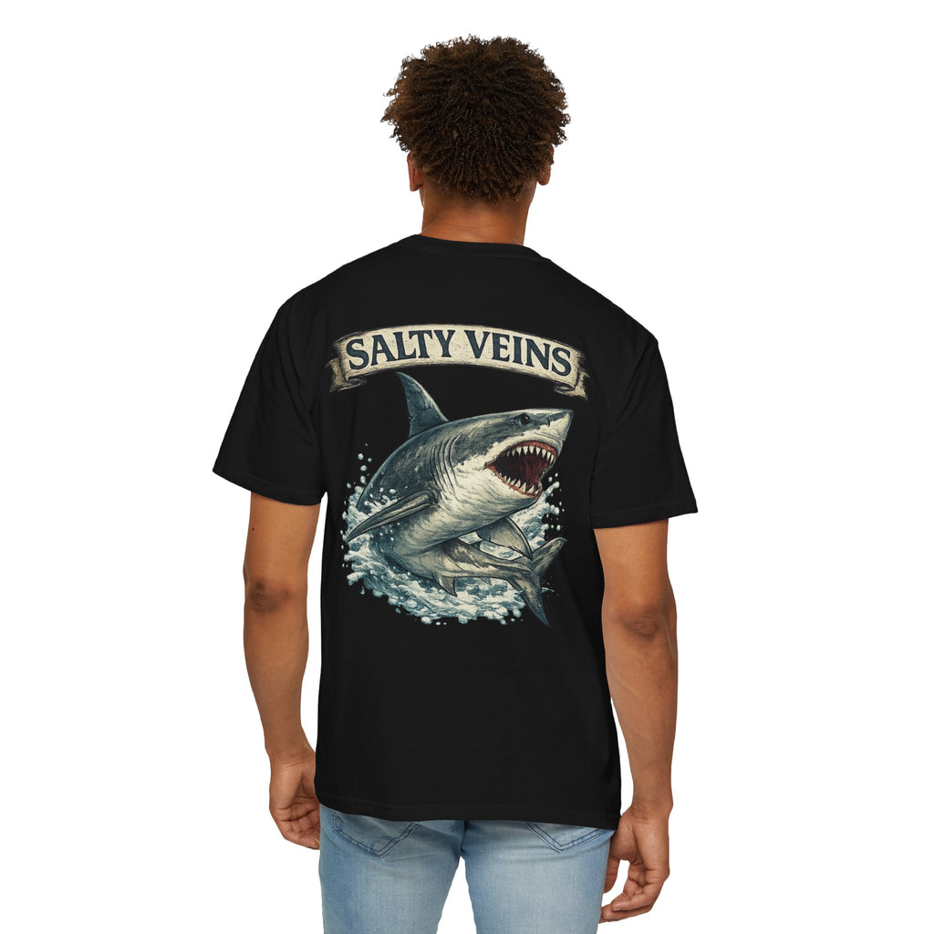 Salty Veins Great White Shark Tee