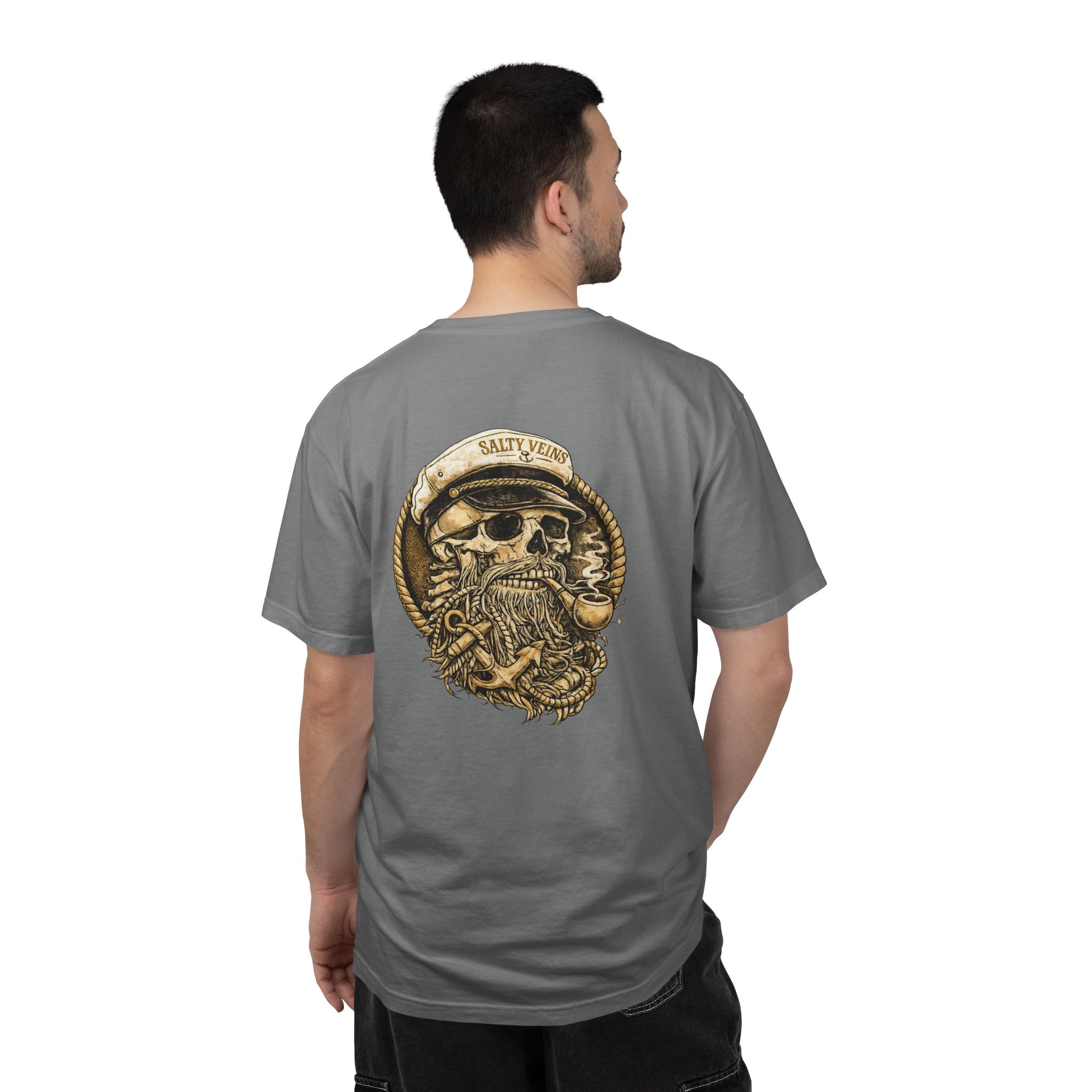 Salty Veins Skull Captain Tee