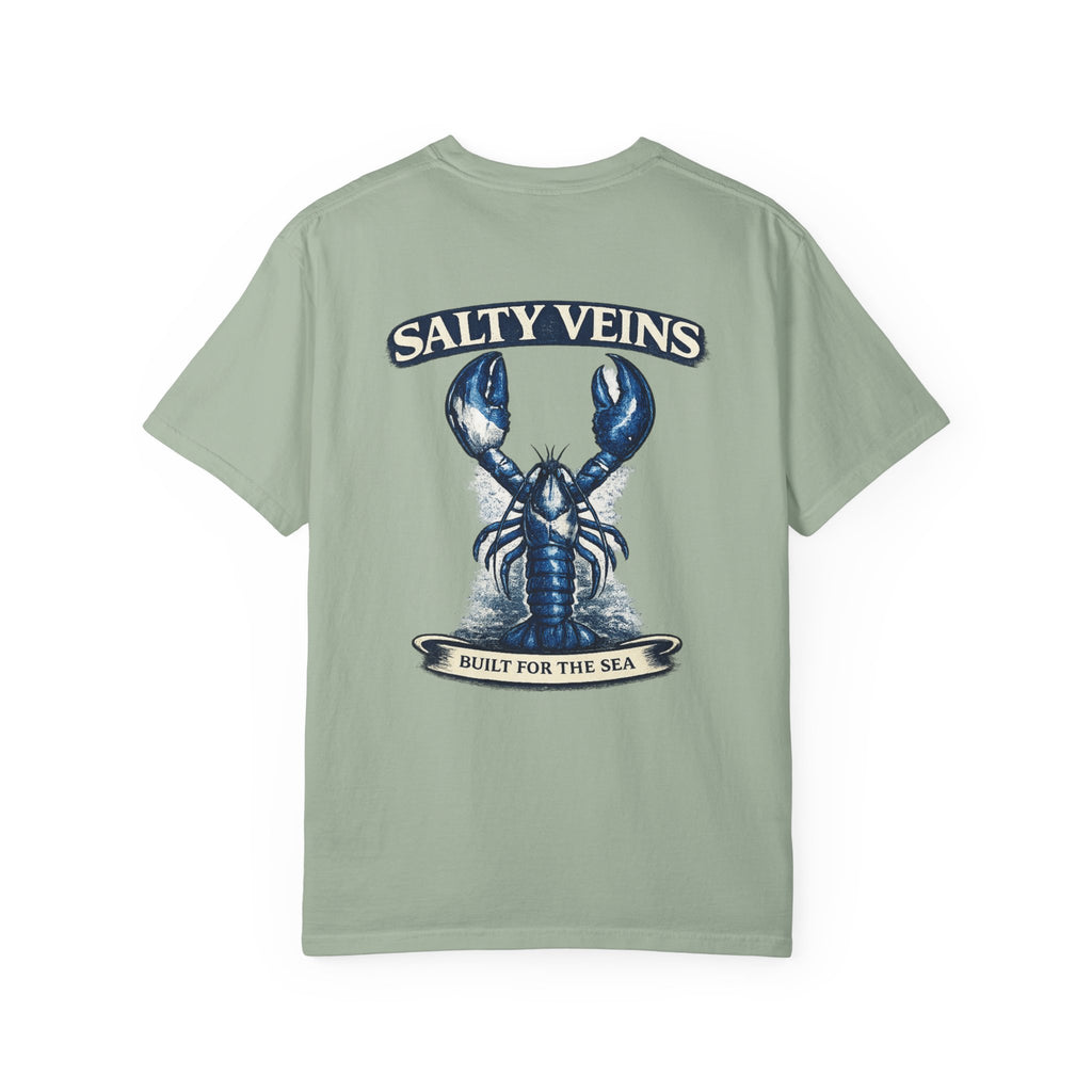 Salty Veins Blue Lobster Tee