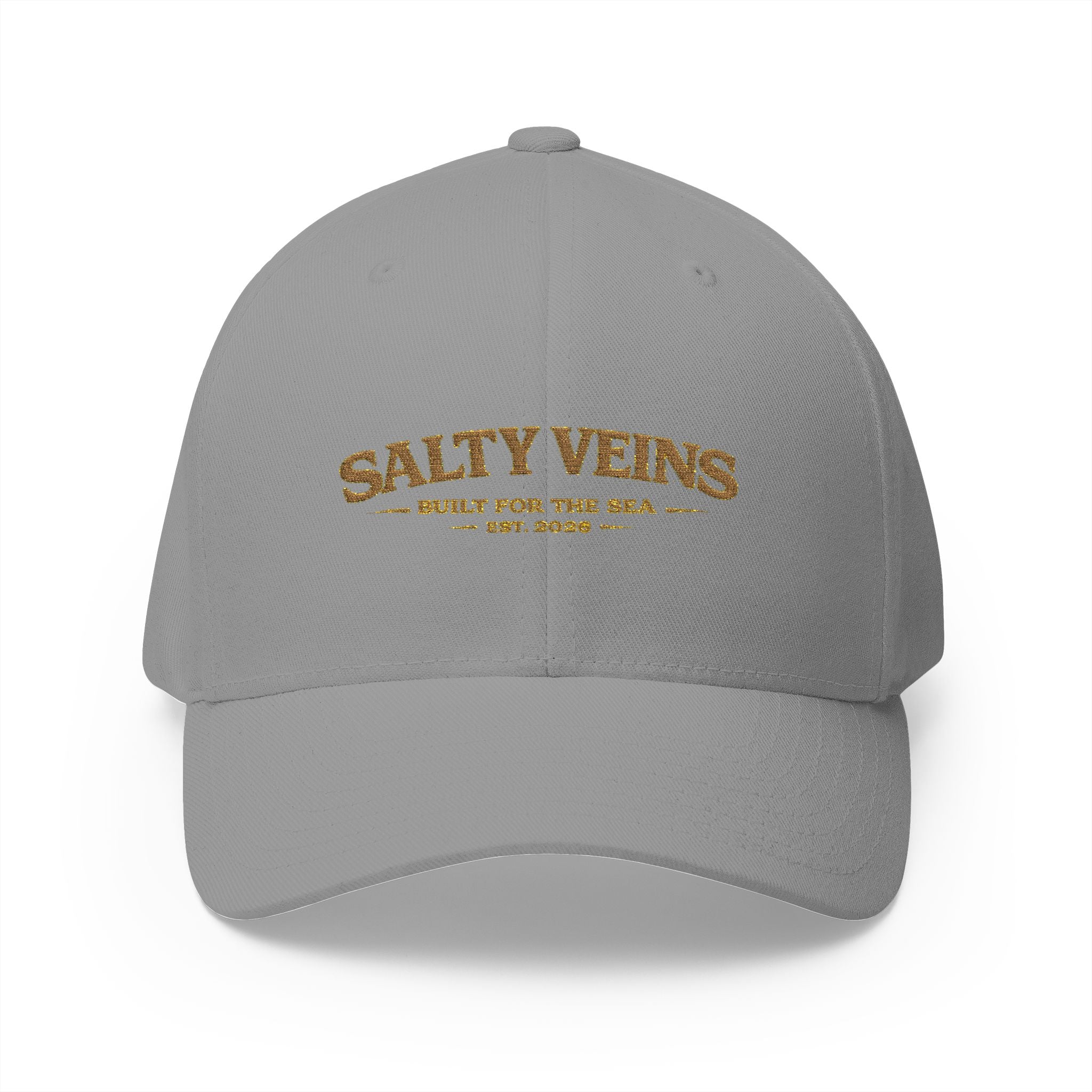 Salty Veins Embroidered Closed-Back Hat