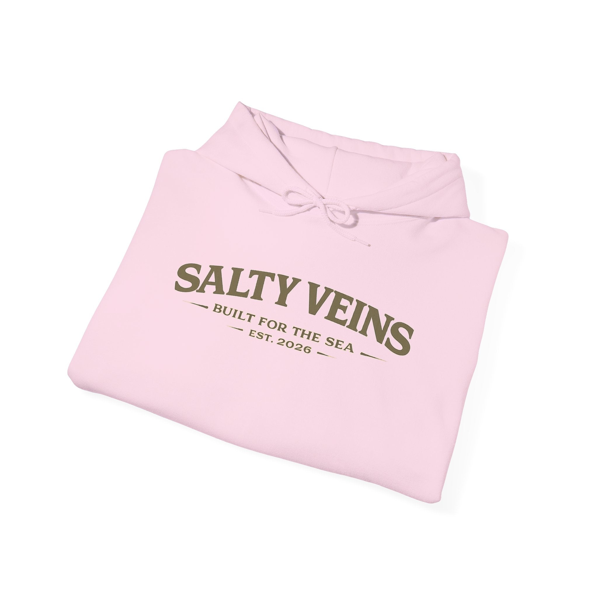 Sweat à capuche Salty Veins – Conçu pour la mer – Pull ras-du-cou Coastal