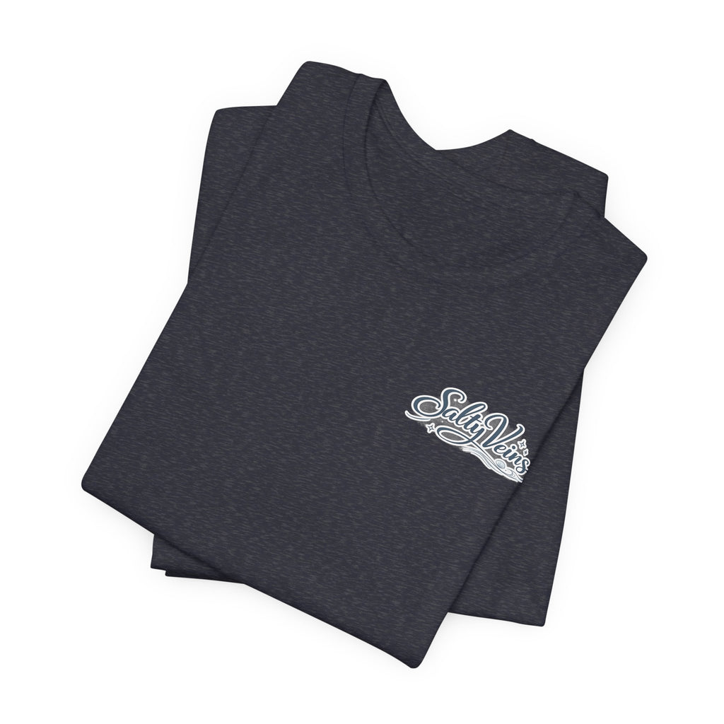 Salty Veins Beach Tee — Surf Graphic Short Sleeve Tee