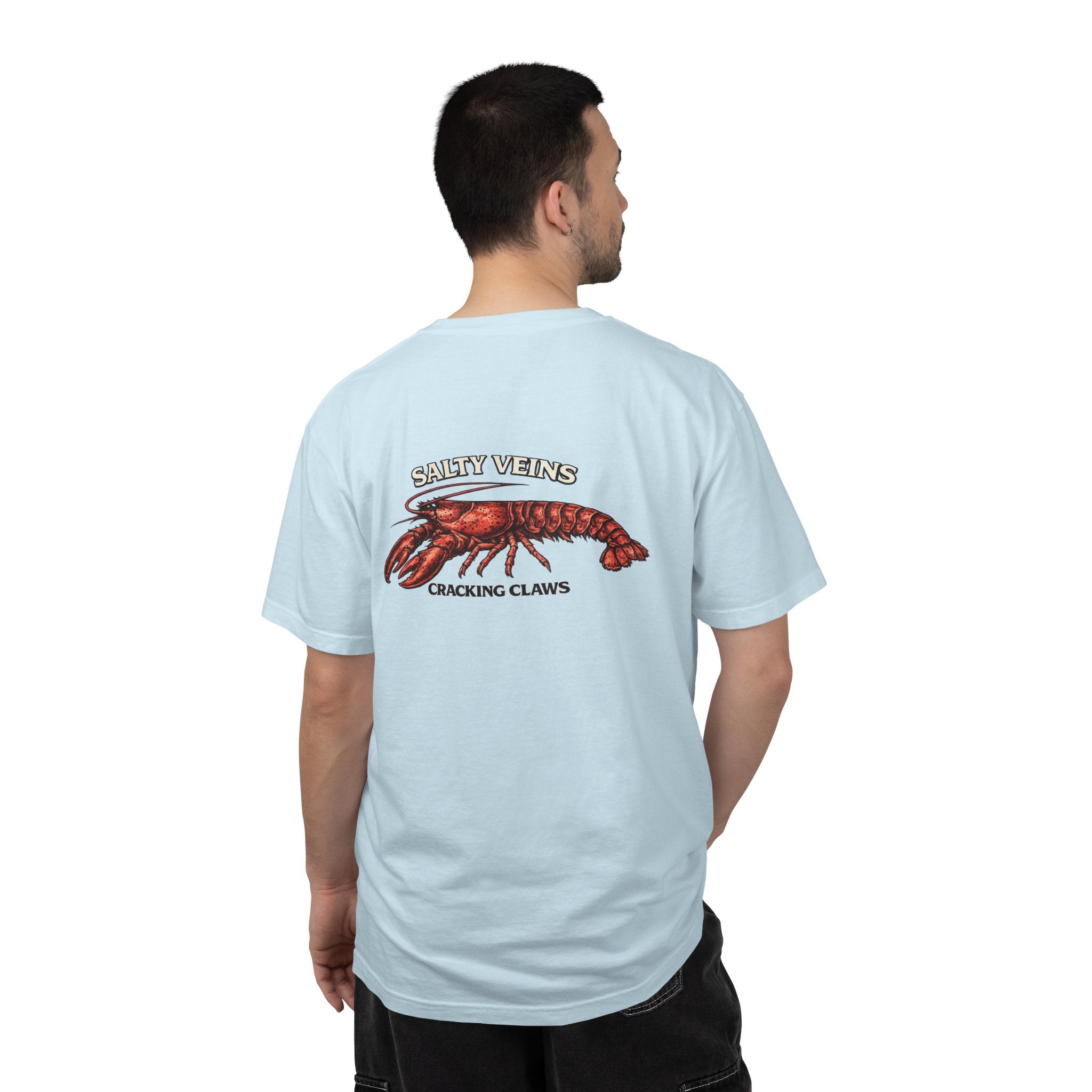T-shirt Homard Salty Veins — T-shirt graphique « Cracking Claws »