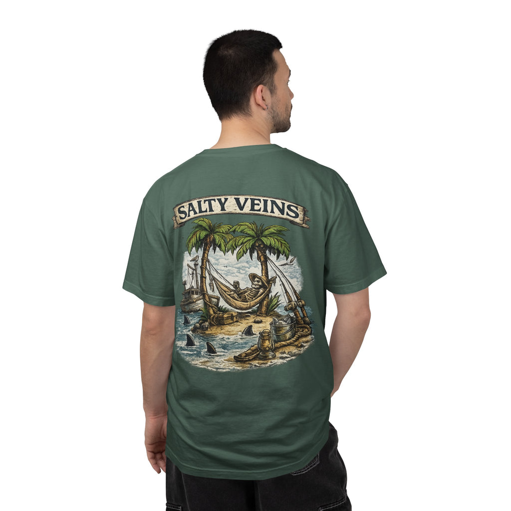 Salty Veins Beach Scene Tee