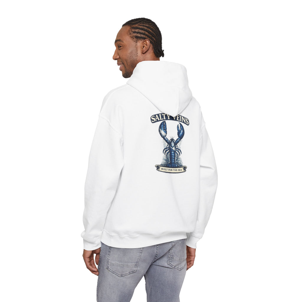 Salty Veins Lobster Crest Hoodie — Salty Veins Nautical Pullover