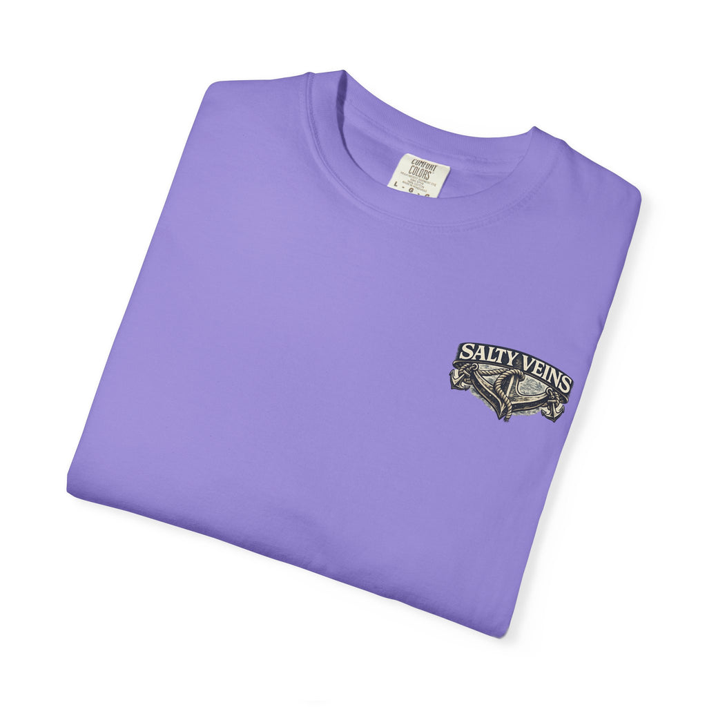 T-shirt graphique Salty Veins Anchor (Lost 'Til The End) — T-shirt col rond vintage nautique