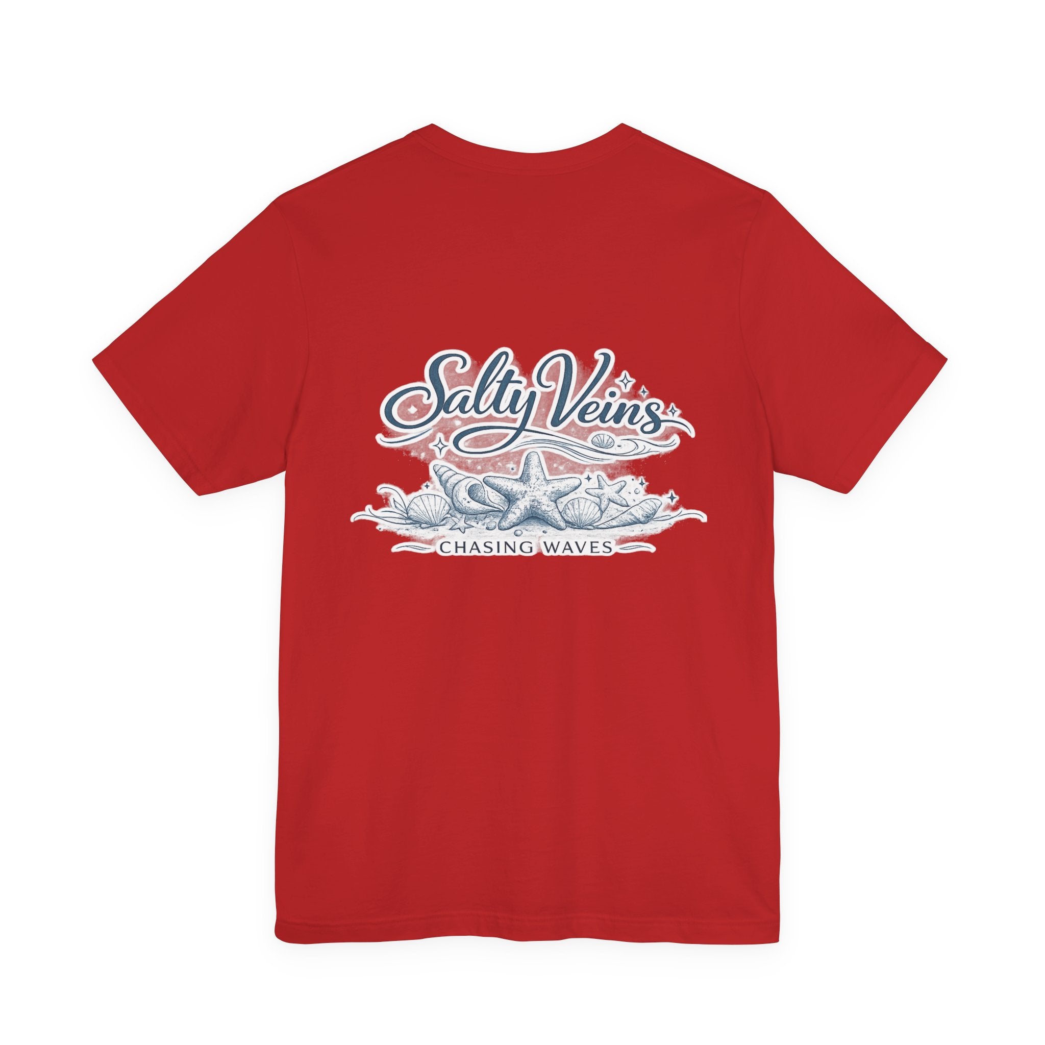 Salty Veins Beach Tee — Surf Graphic Short Sleeve Tee