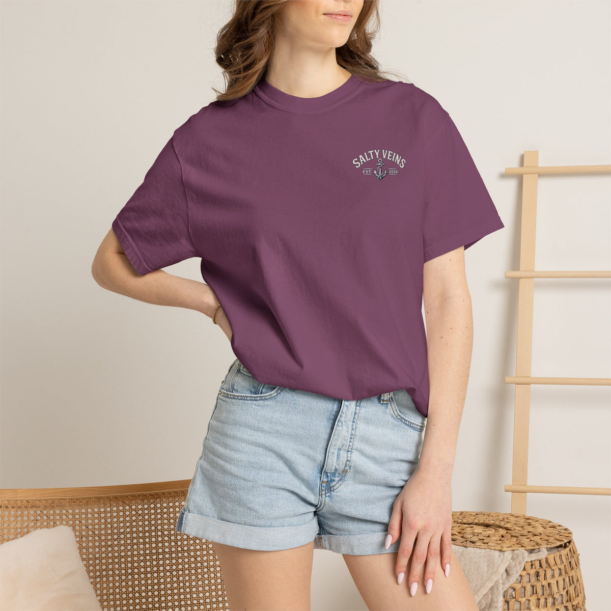 Salty Veins Support Local Fisherman Tee
