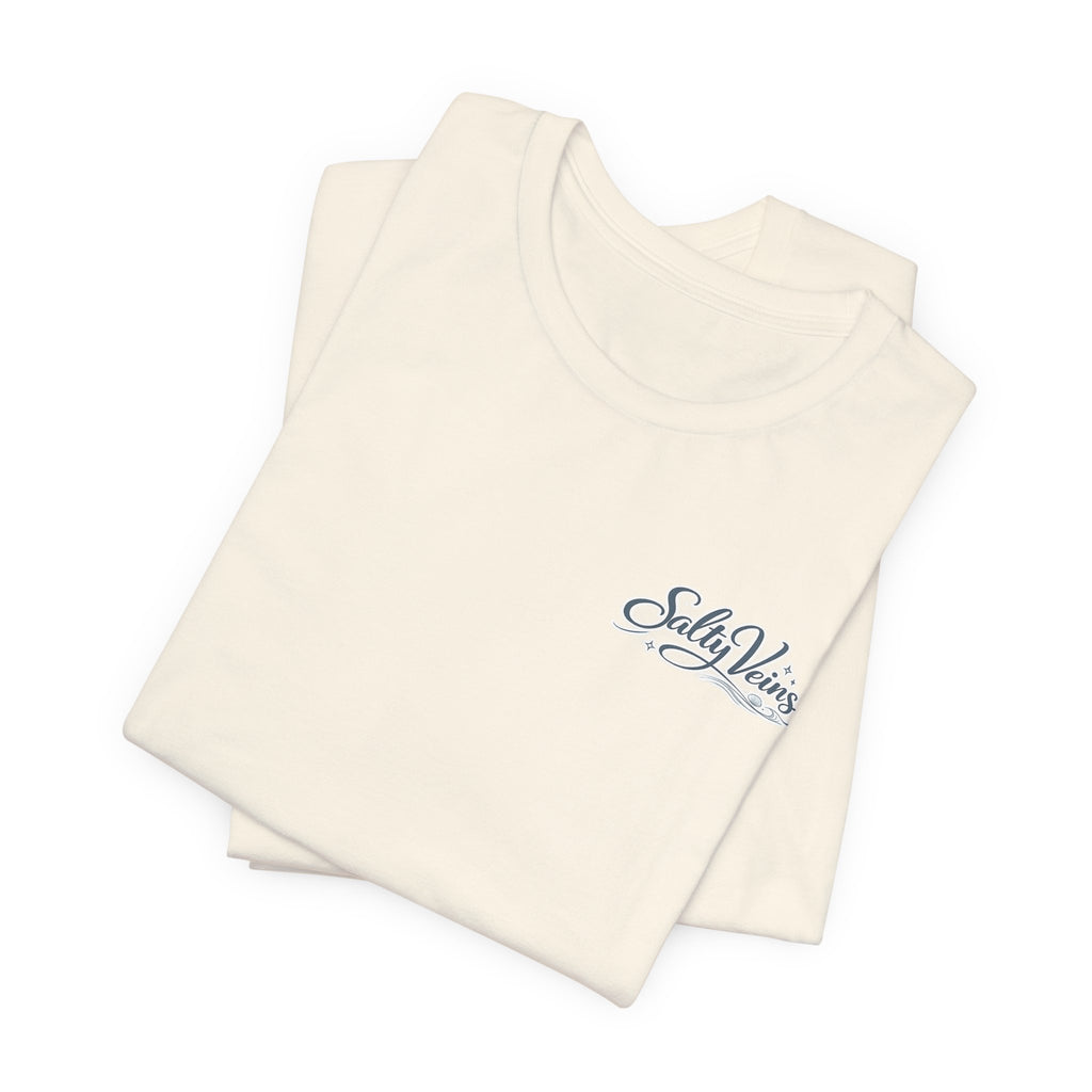 Salty Veins Beach Tee — Surf Graphic Short Sleeve Tee