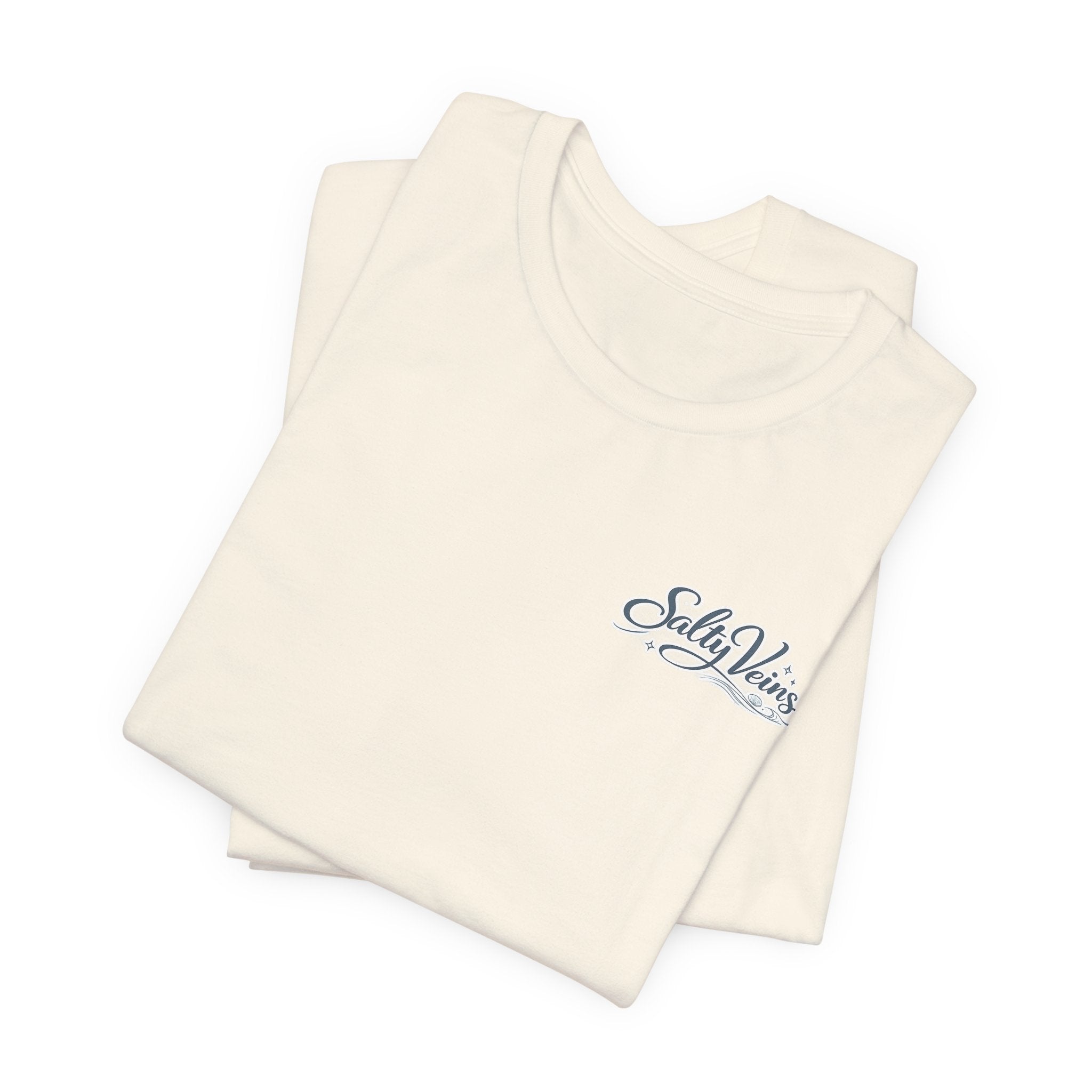 Salty Veins Beach Tee — Surf Graphic Short Sleeve Tee