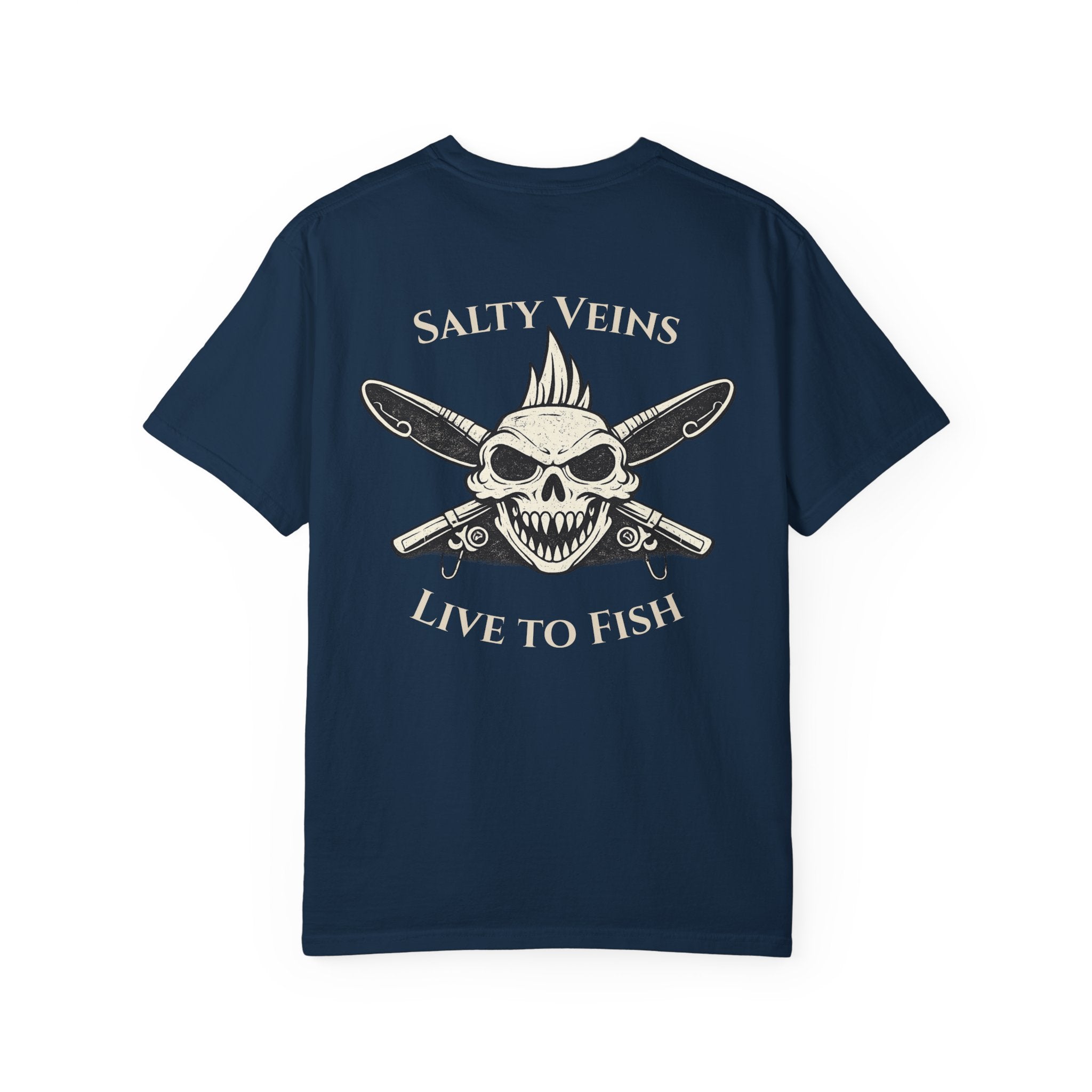 Salty Veins – Le t-shirt "Vis pour la pêche"