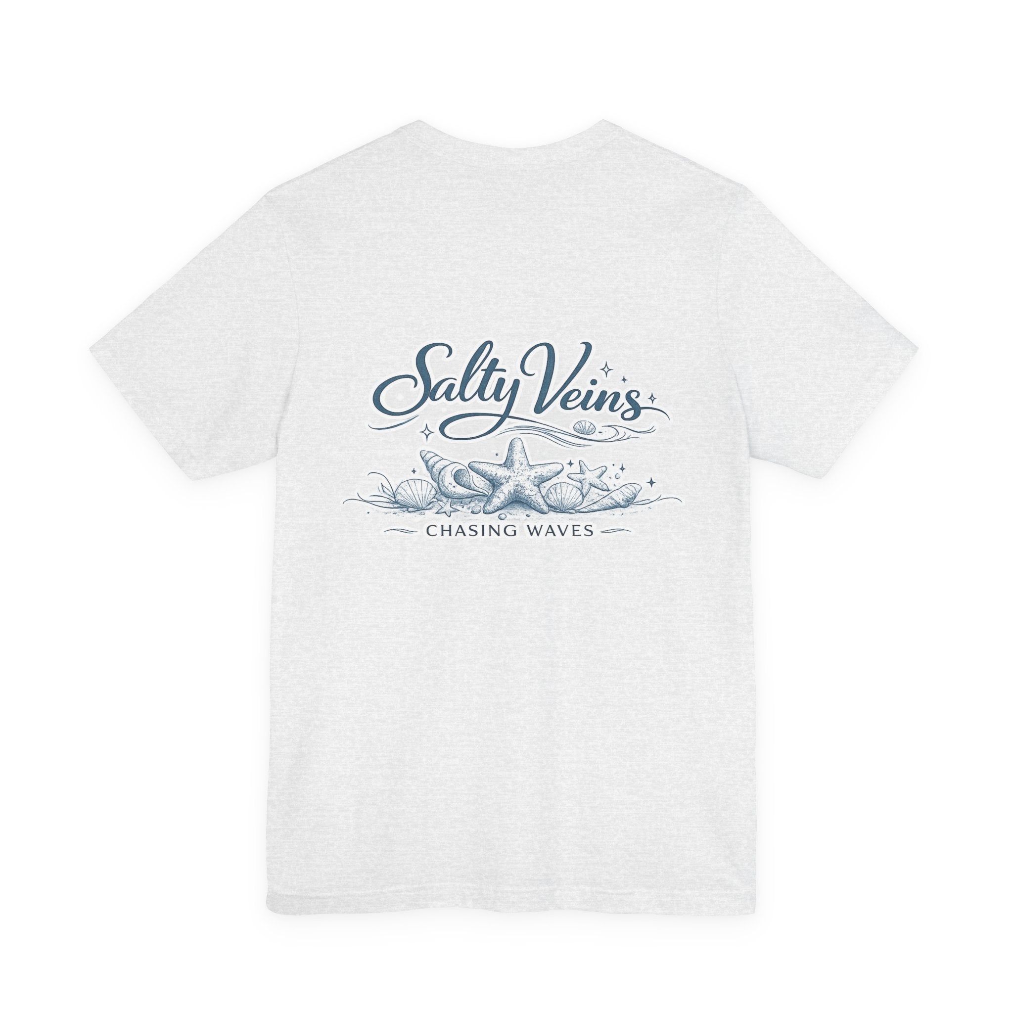 Salty Veins Beach Tee — Surf Graphic Short Sleeve Tee