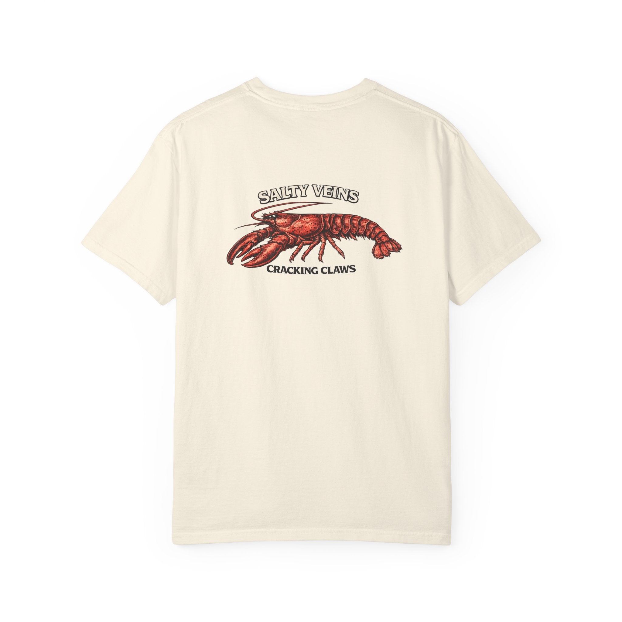 T-shirt Homard Salty Veins — T-shirt graphique « Cracking Claws »