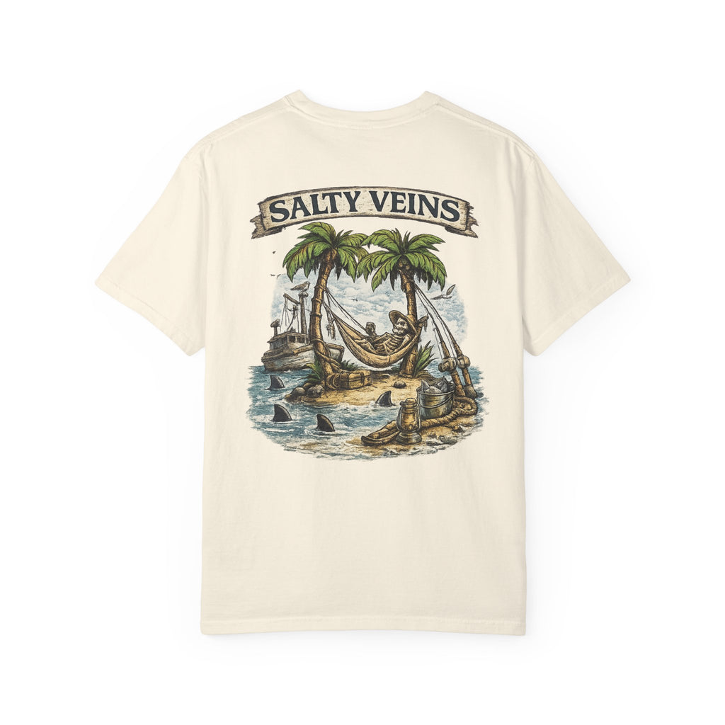 Salty Veins Beach Scene Tee