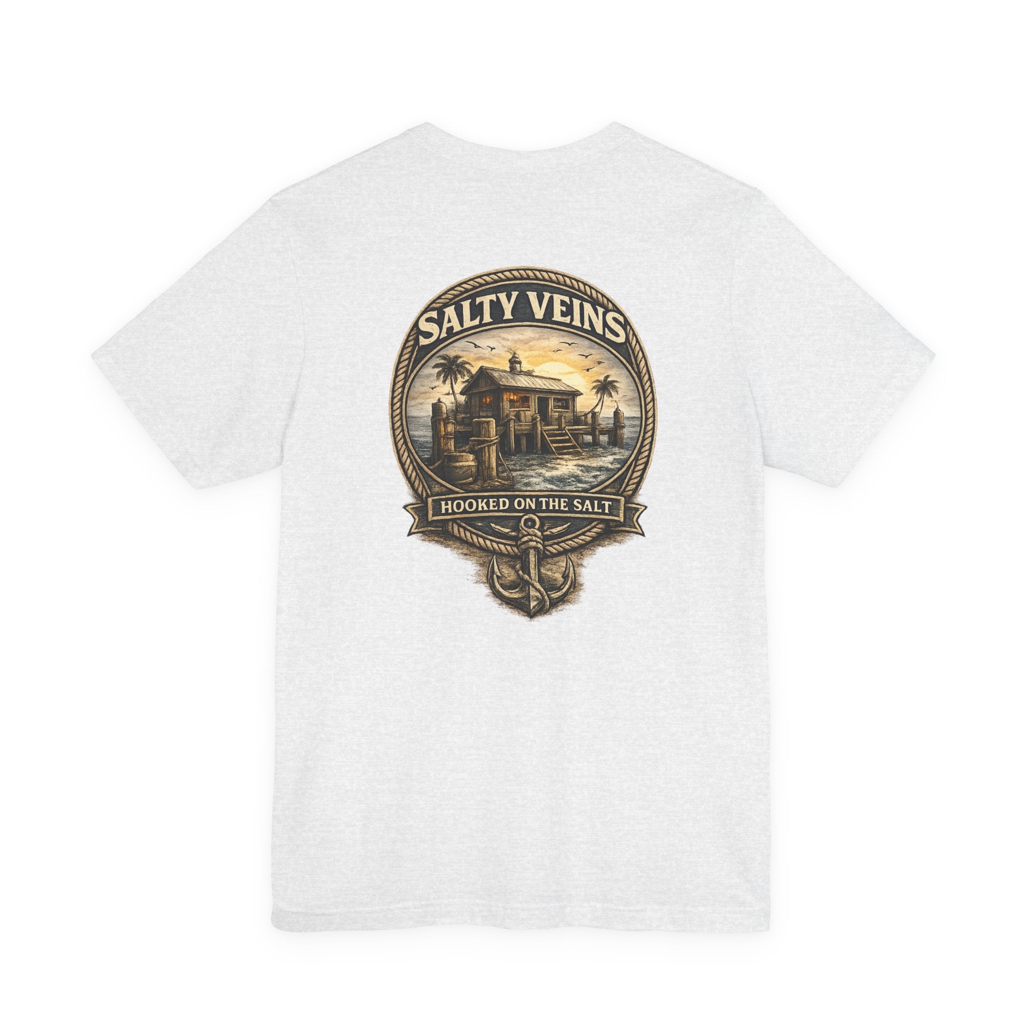 Salty Veins Hooked on the Salt Beach House Tee