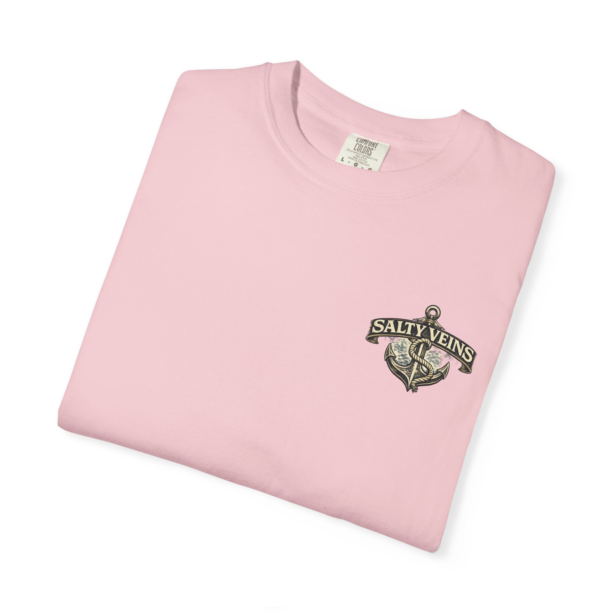 T-shirt Salty Veins Anchor — T-shirt graphique nautique « Legends Never Die »