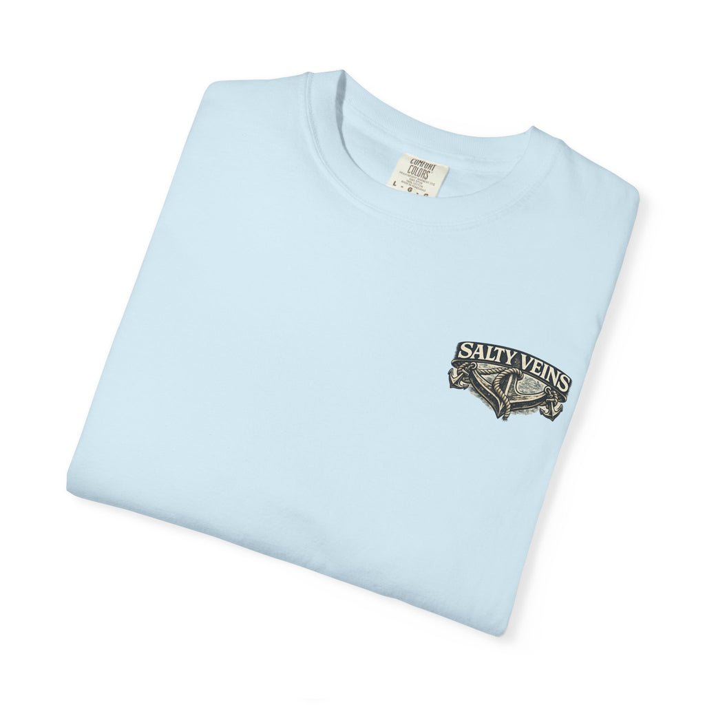 T-shirt graphique Salty Veins Anchor (Lost 'Til The End) — T-shirt col rond vintage nautique