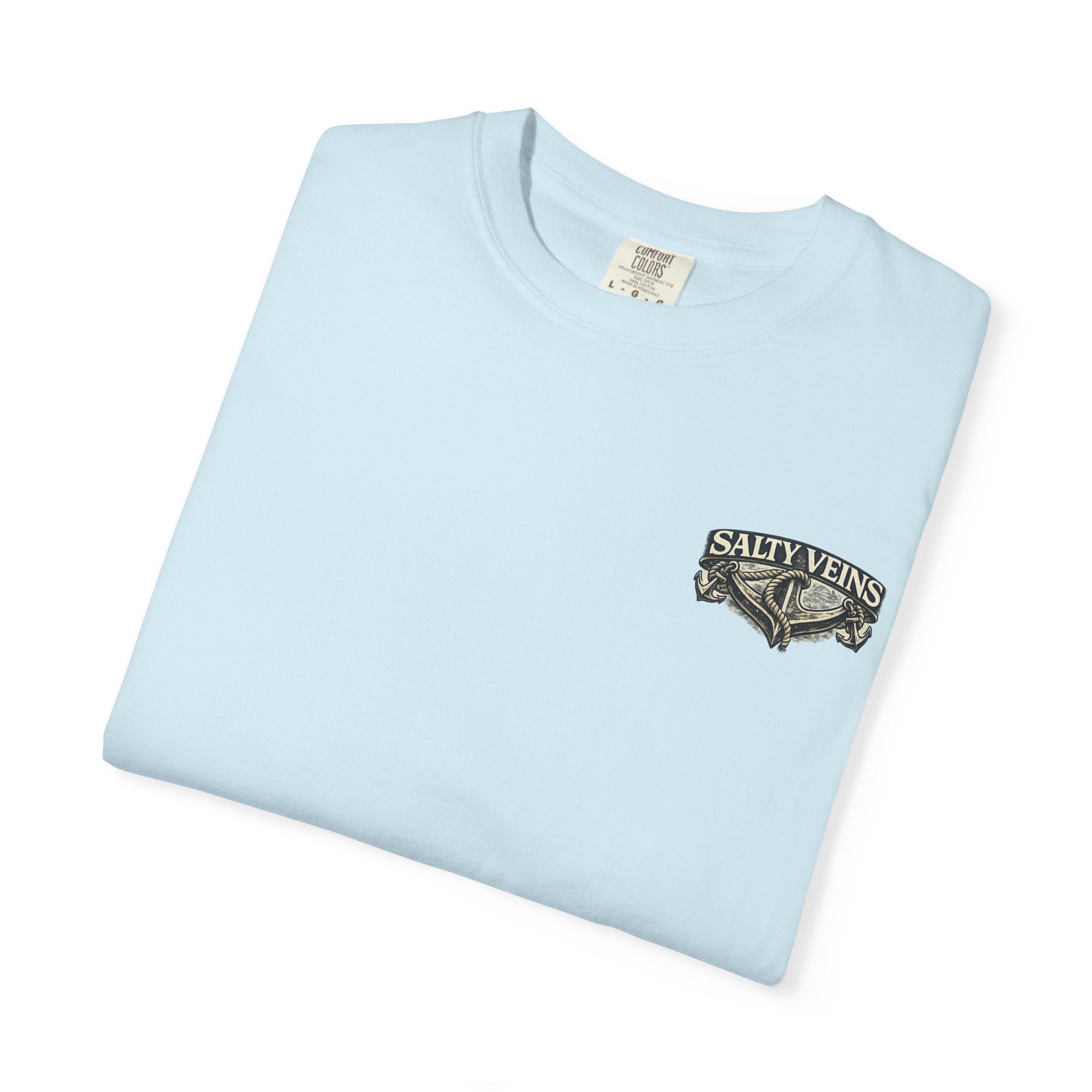 T-shirt graphique Salty Veins Anchor (Lost 'Til The End) — T-shirt col rond vintage nautique