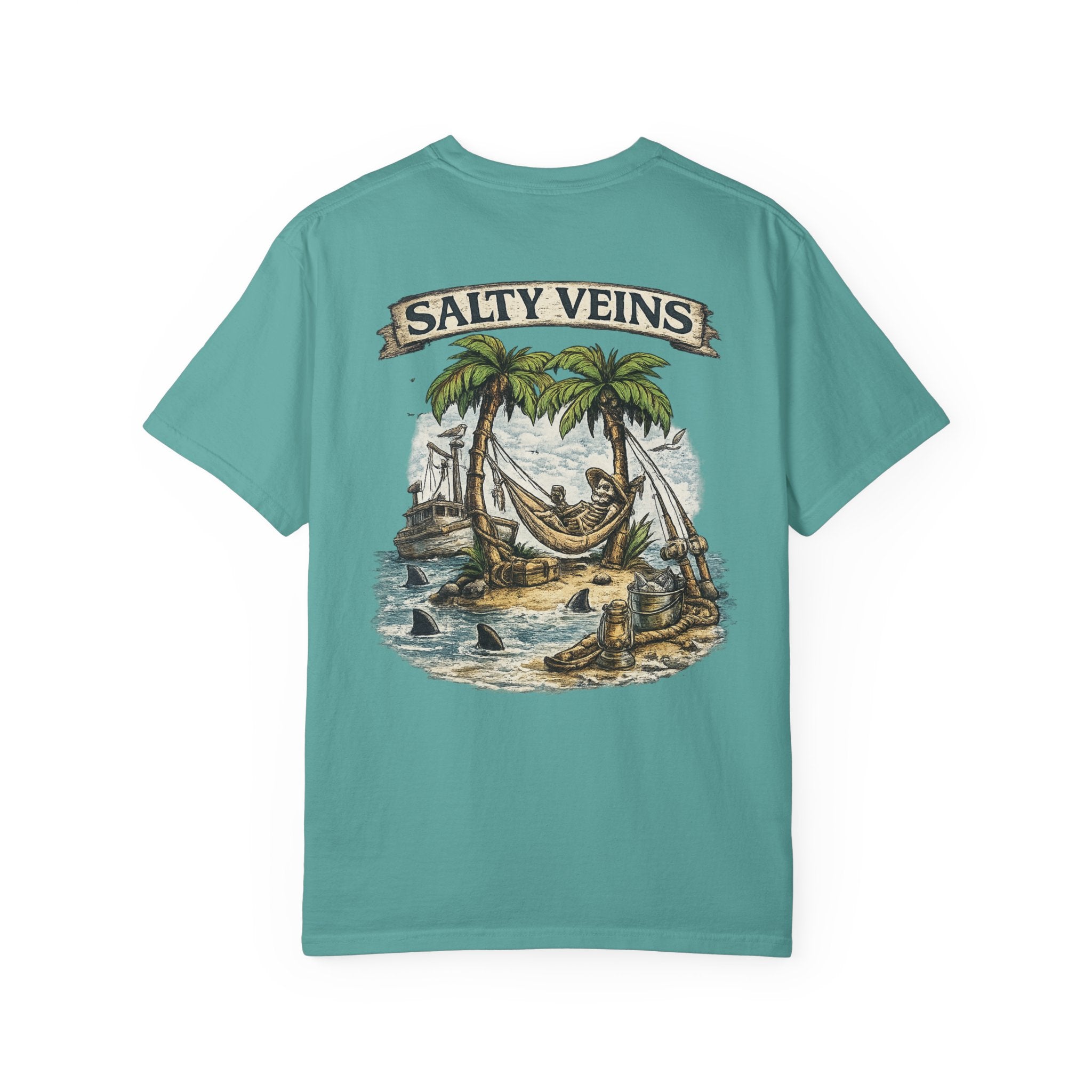 Salty Veins Beach Scene Tee