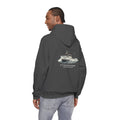 Sweat à capuche Salty Veins F/V — Sweat-shirt à capuche illustré « FV Harvest Moon » (bateau de pêche)