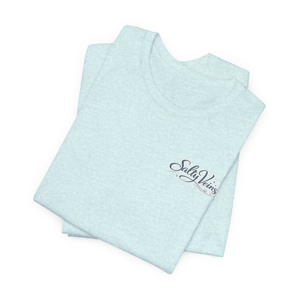 Salty Veins Beach Tee — Surf Graphic Short Sleeve Tee