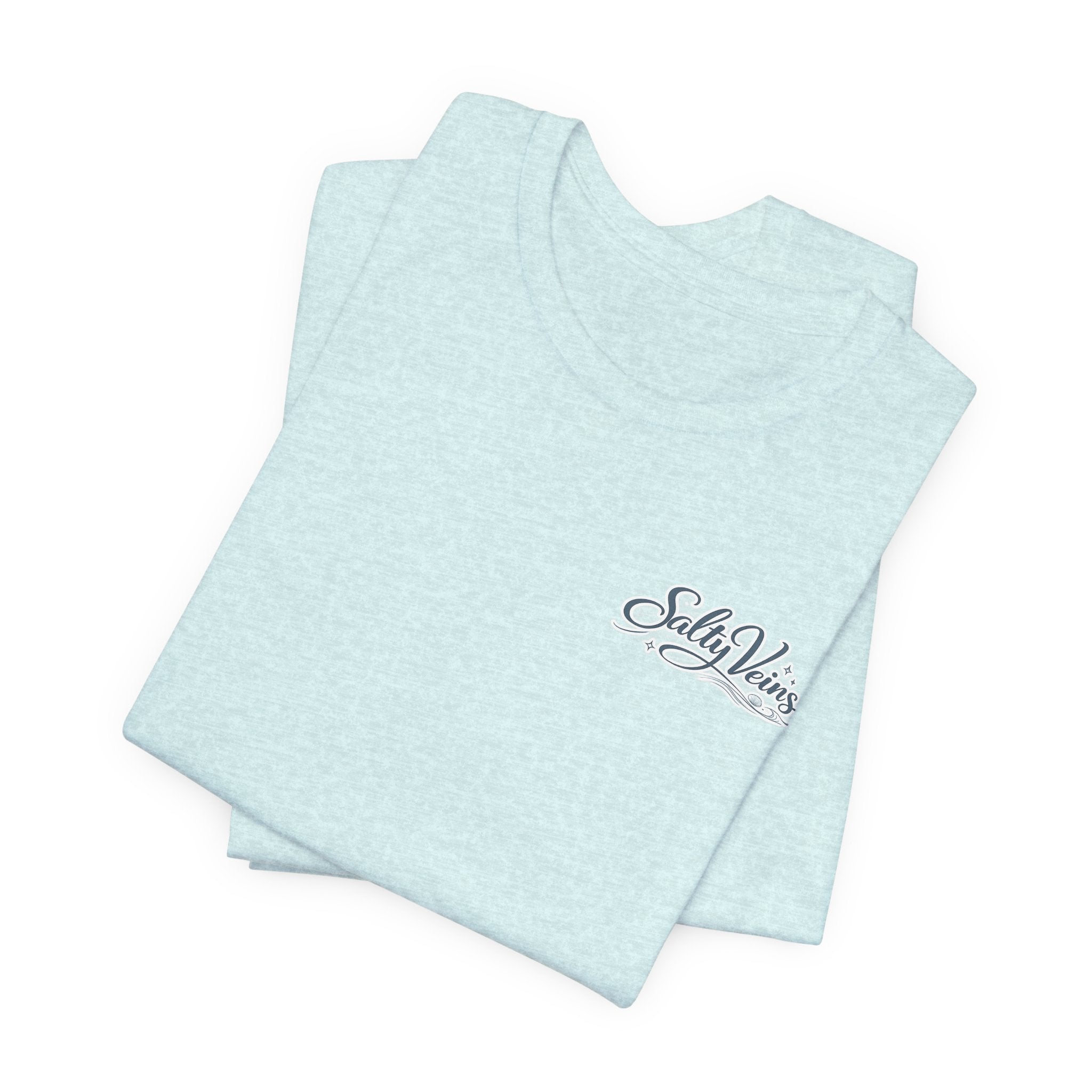 Salty Veins Beach Tee — Surf Graphic Short Sleeve Tee