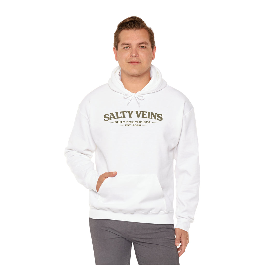 Sweat à capuche Salty Veins – Conçu pour la mer – Pull ras-du-cou Coastal