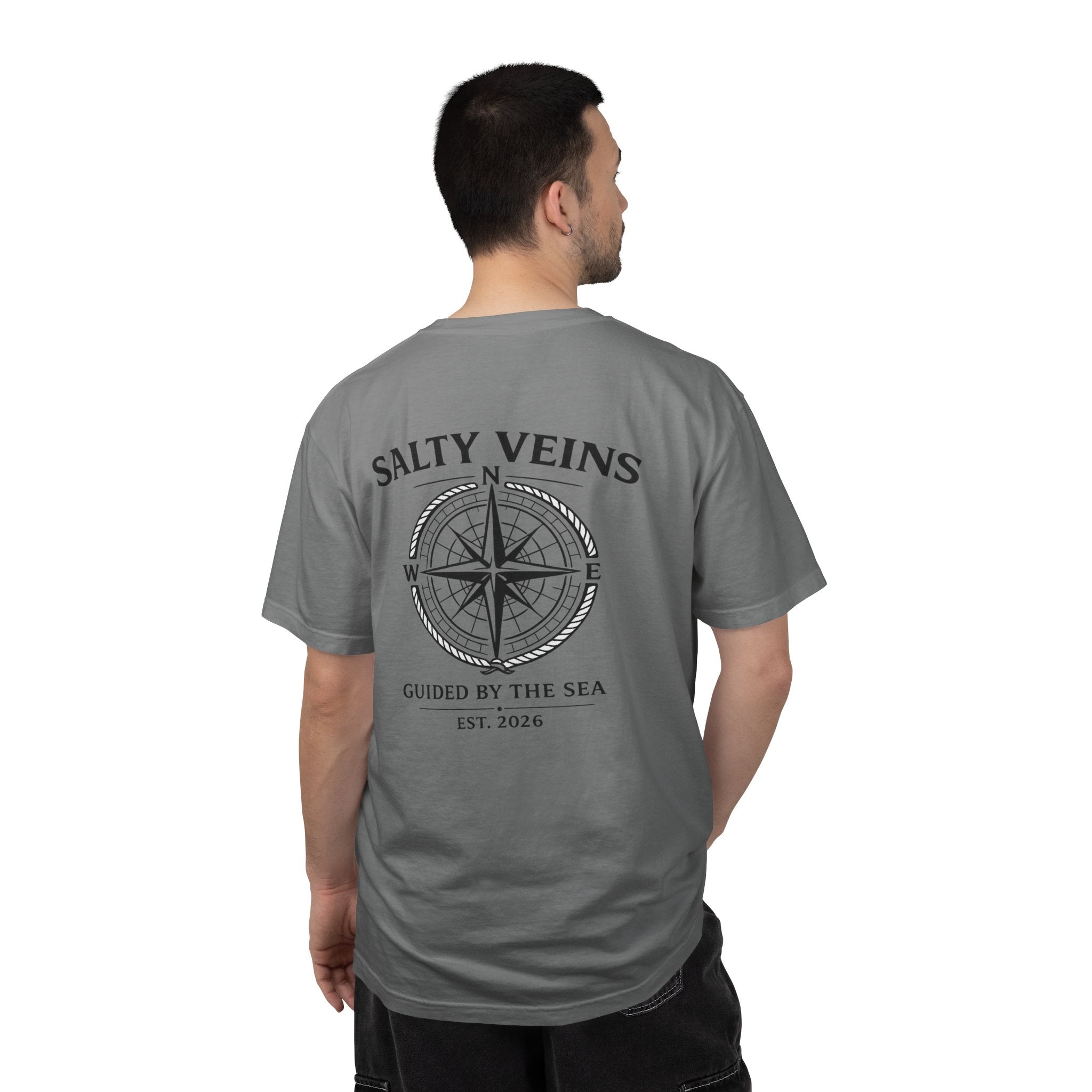 T-shirt "Guided by the Sea" Rose des Vents Salty Veins
