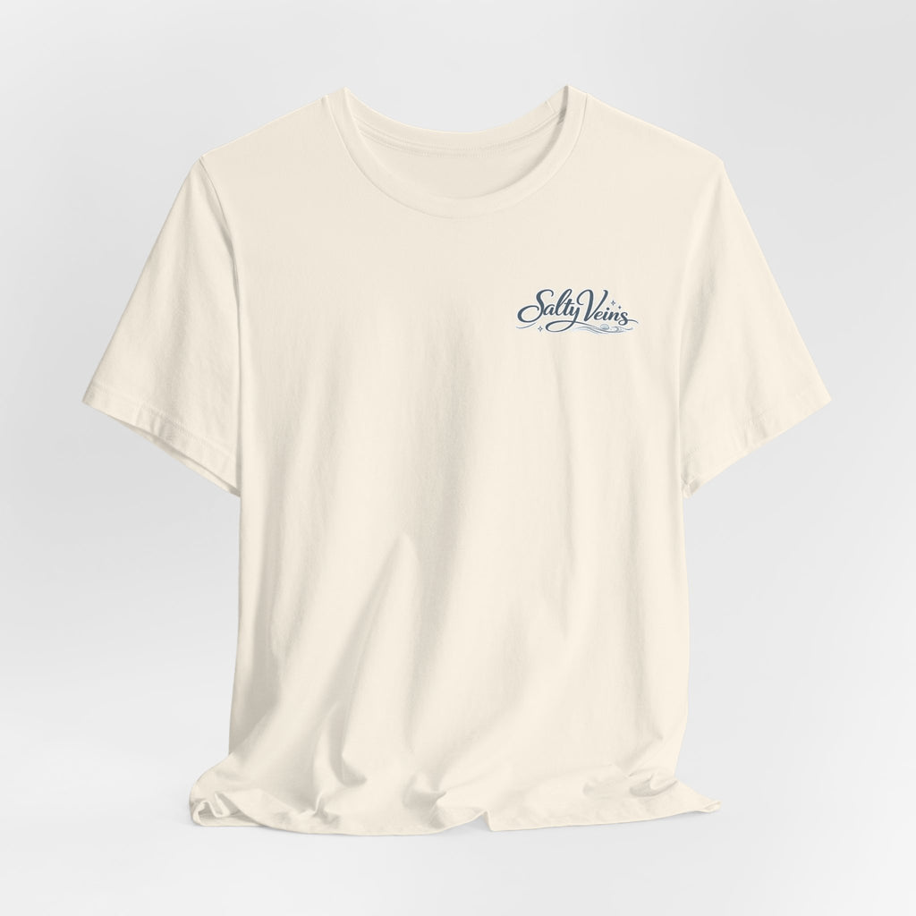 Salty Veins Beach Tee — Surf Graphic Short Sleeve Tee