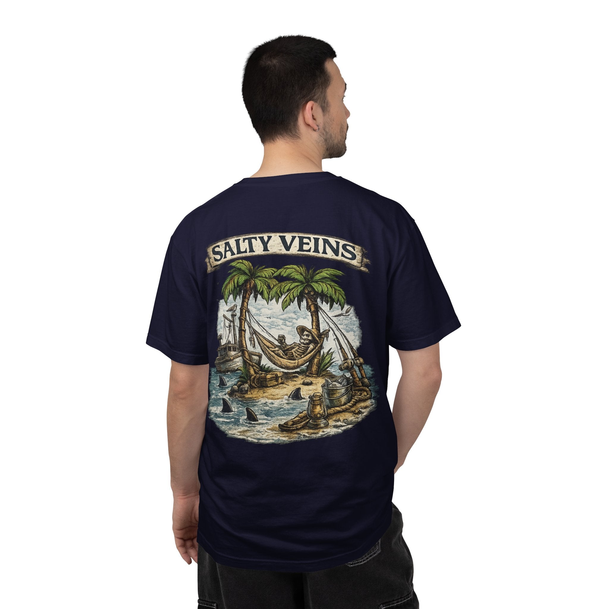 Salty Veins Beach Scene Tee